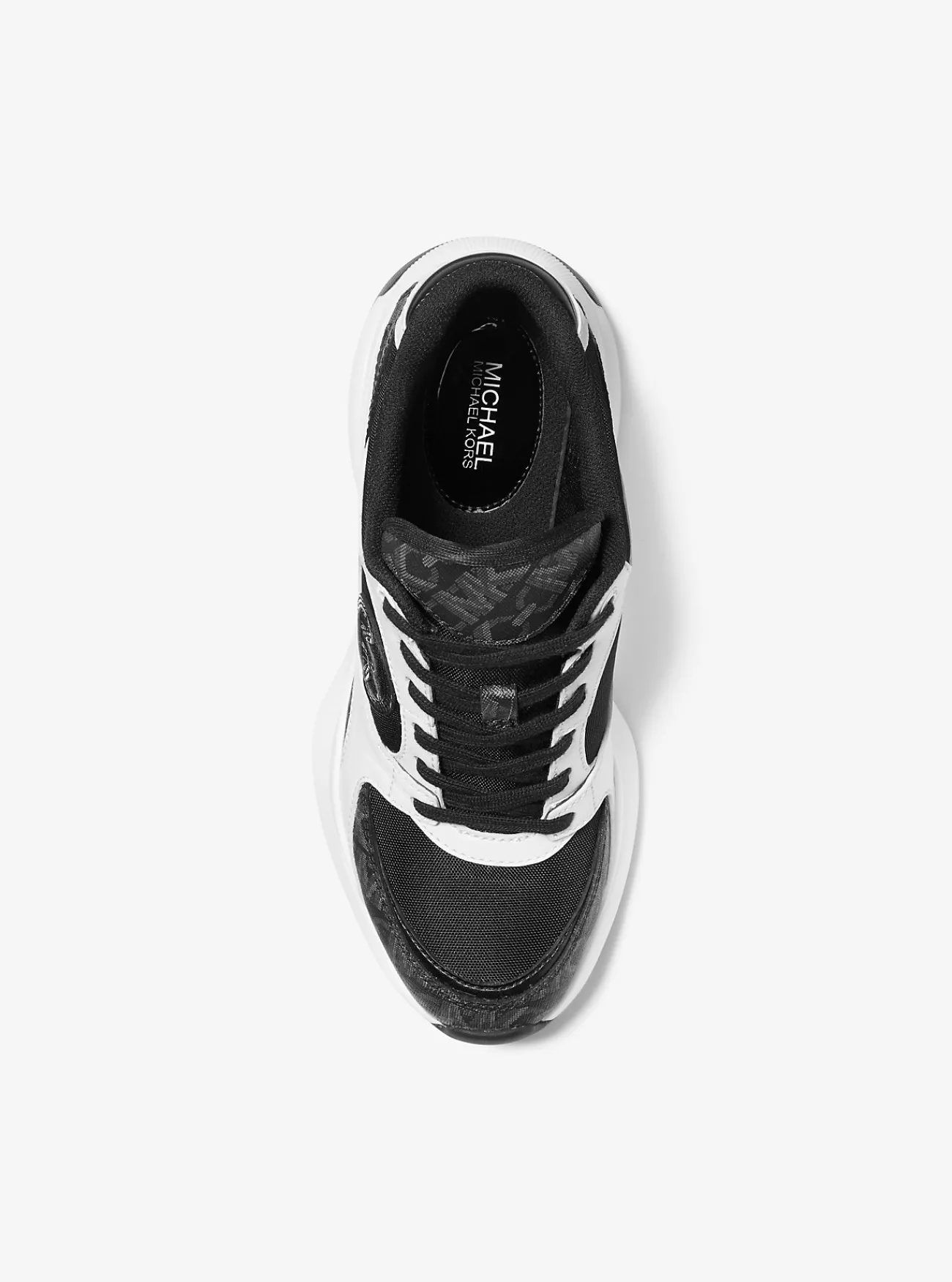 Michael Kors Sneaker Zuma van mesh met kenmerkend Empire-logo ZWART Best