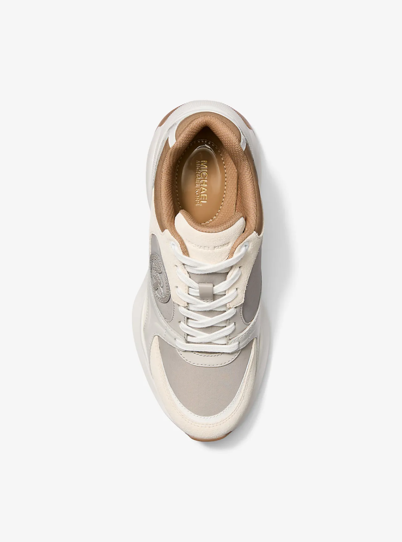 Michael Kors Sneaker Zuma van nylon en leer met kleurvlakken KAF Best