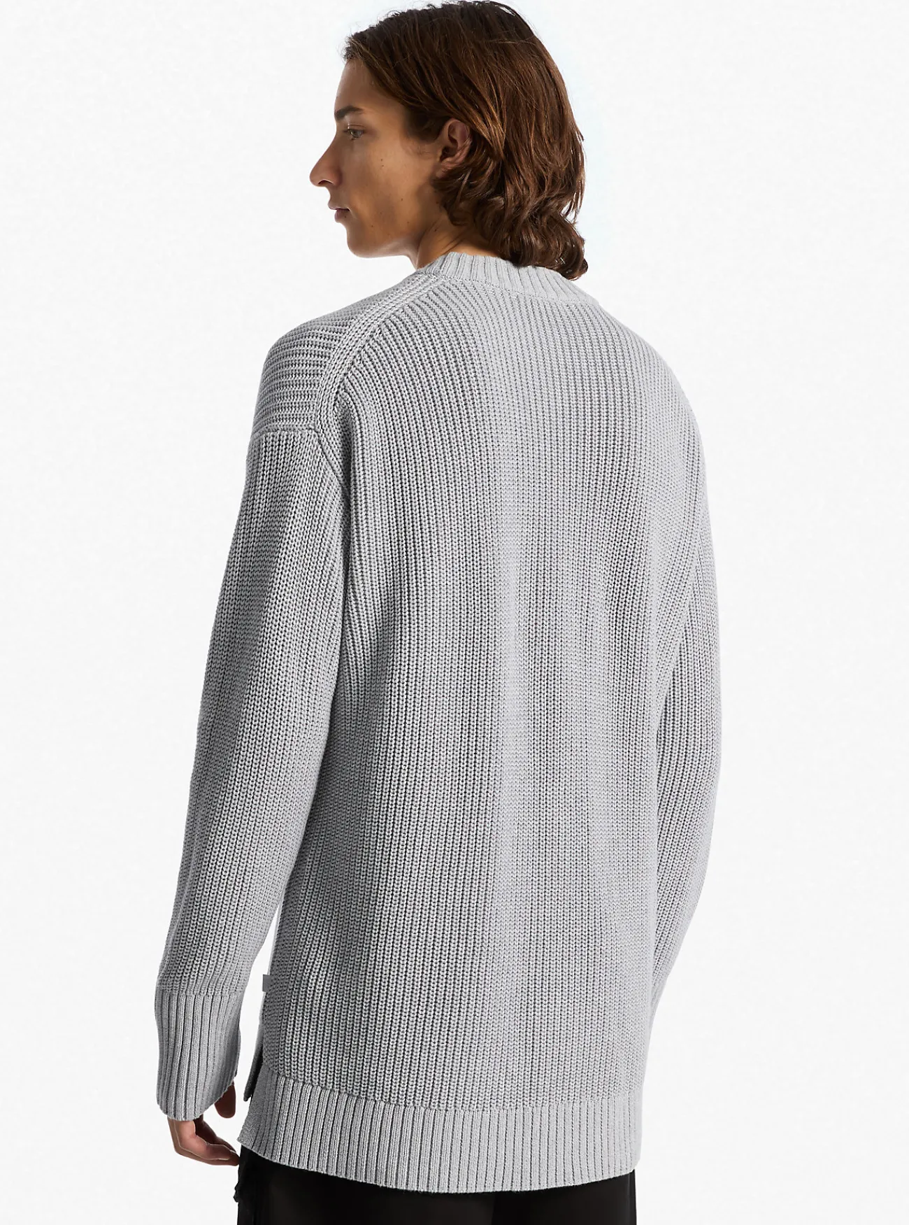 Michael Kors Sweater van geribd katoen STEENGRIJS Hot