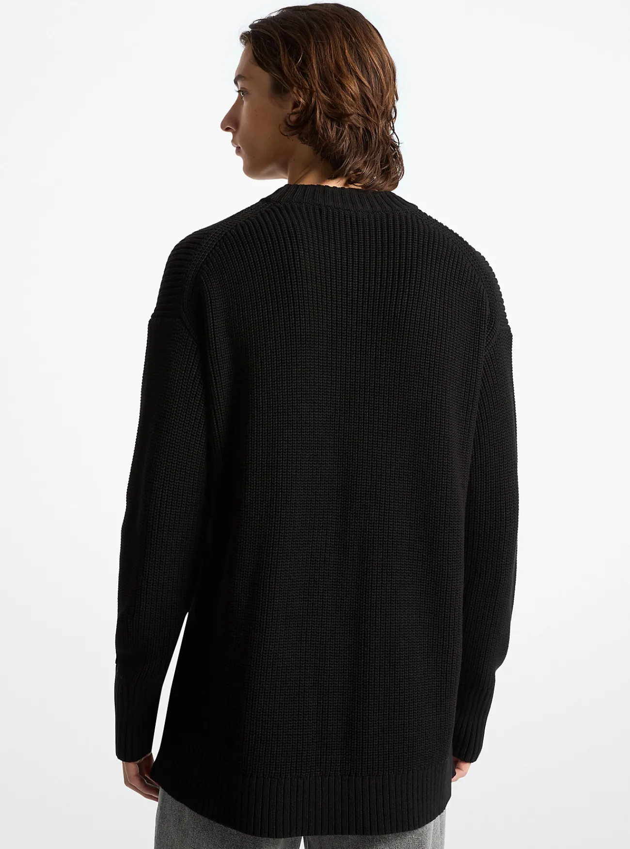 Michael Kors Sweater van geribd katoen ZWART New