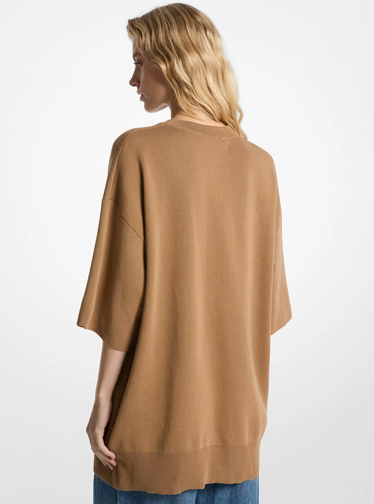 Michael Kors Sweater van katoen met korte mouwen CAFÉ Sale