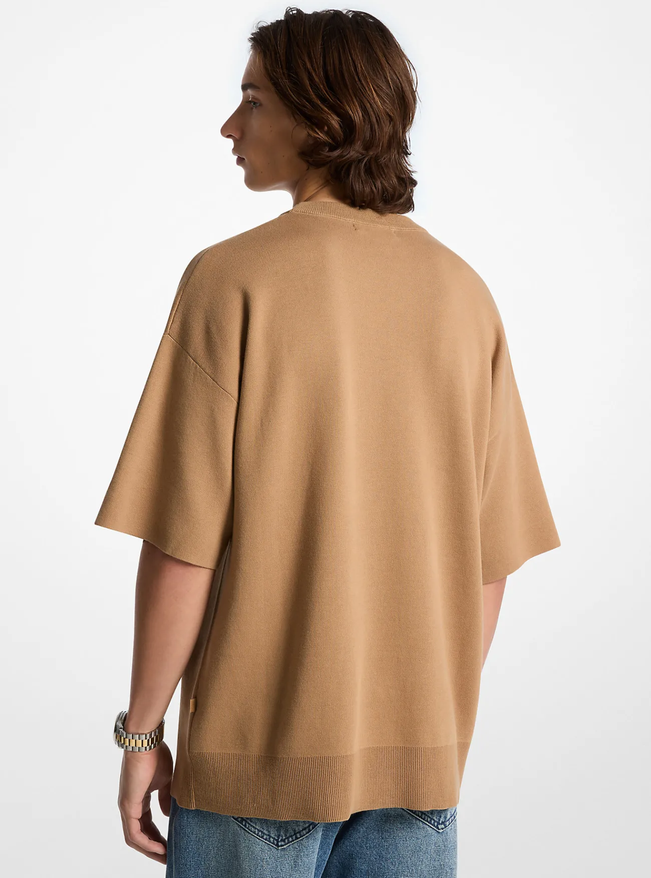 Michael Kors Sweater van katoen met korte mouwen CAFÉ Sale