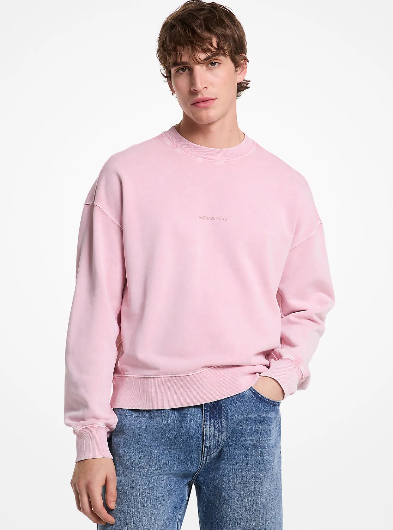 Michael Kors Sweater van katoen met ronde hals ROZENWATER Fashion