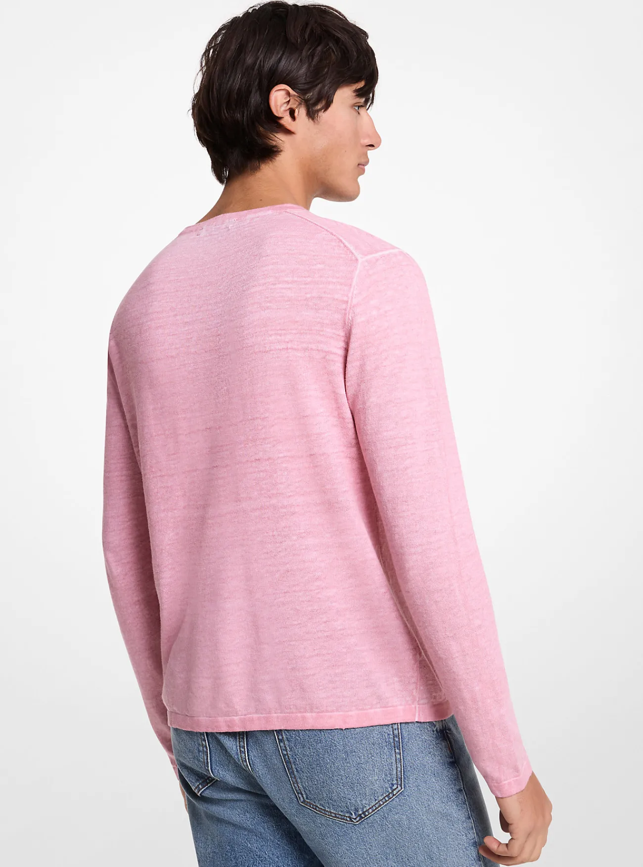 Michael Kors Sweater van linnen en katoen OUDROZE Discount