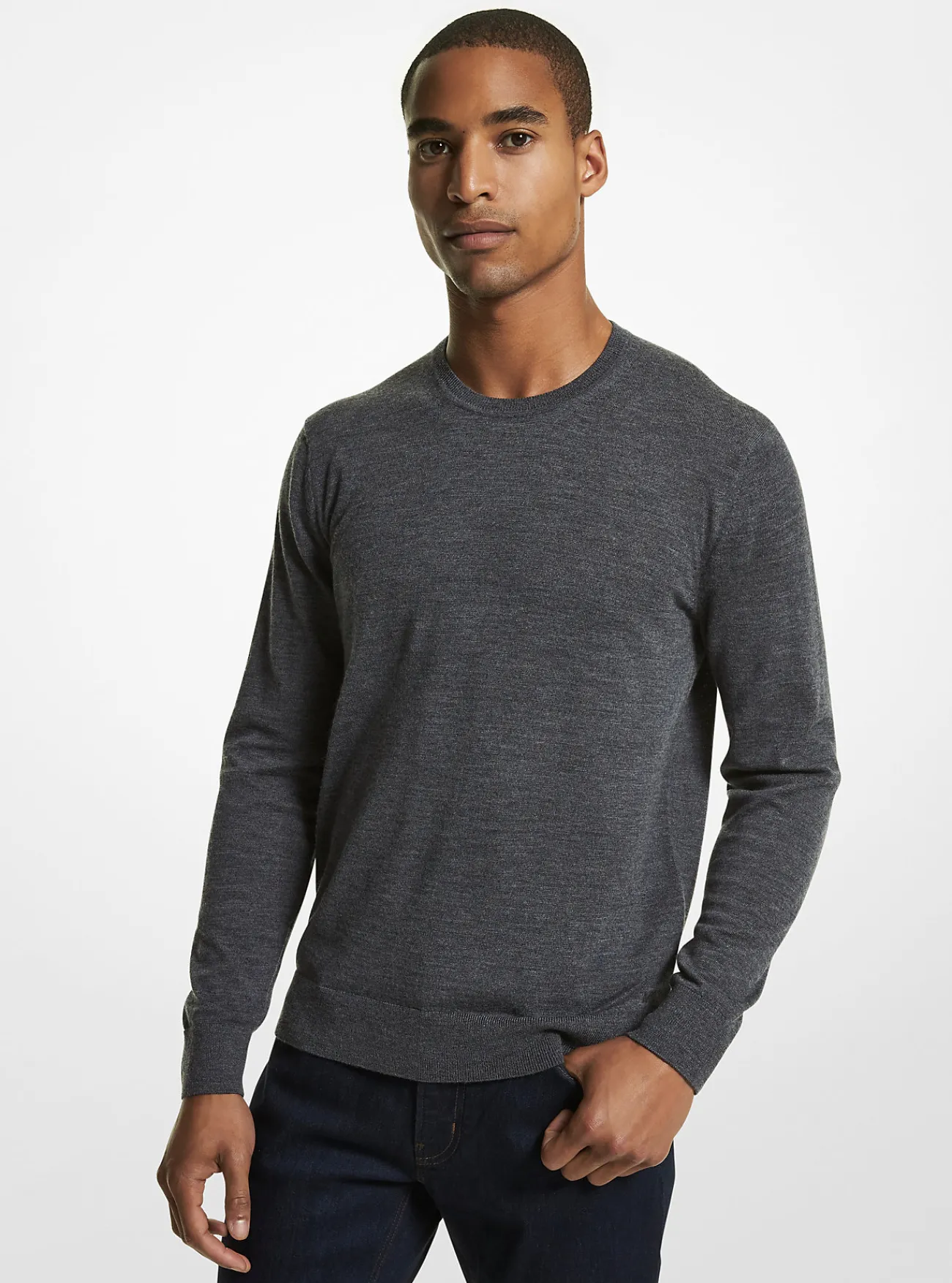 Michael Kors Sweater van merinowol ASGRIJS Fashion