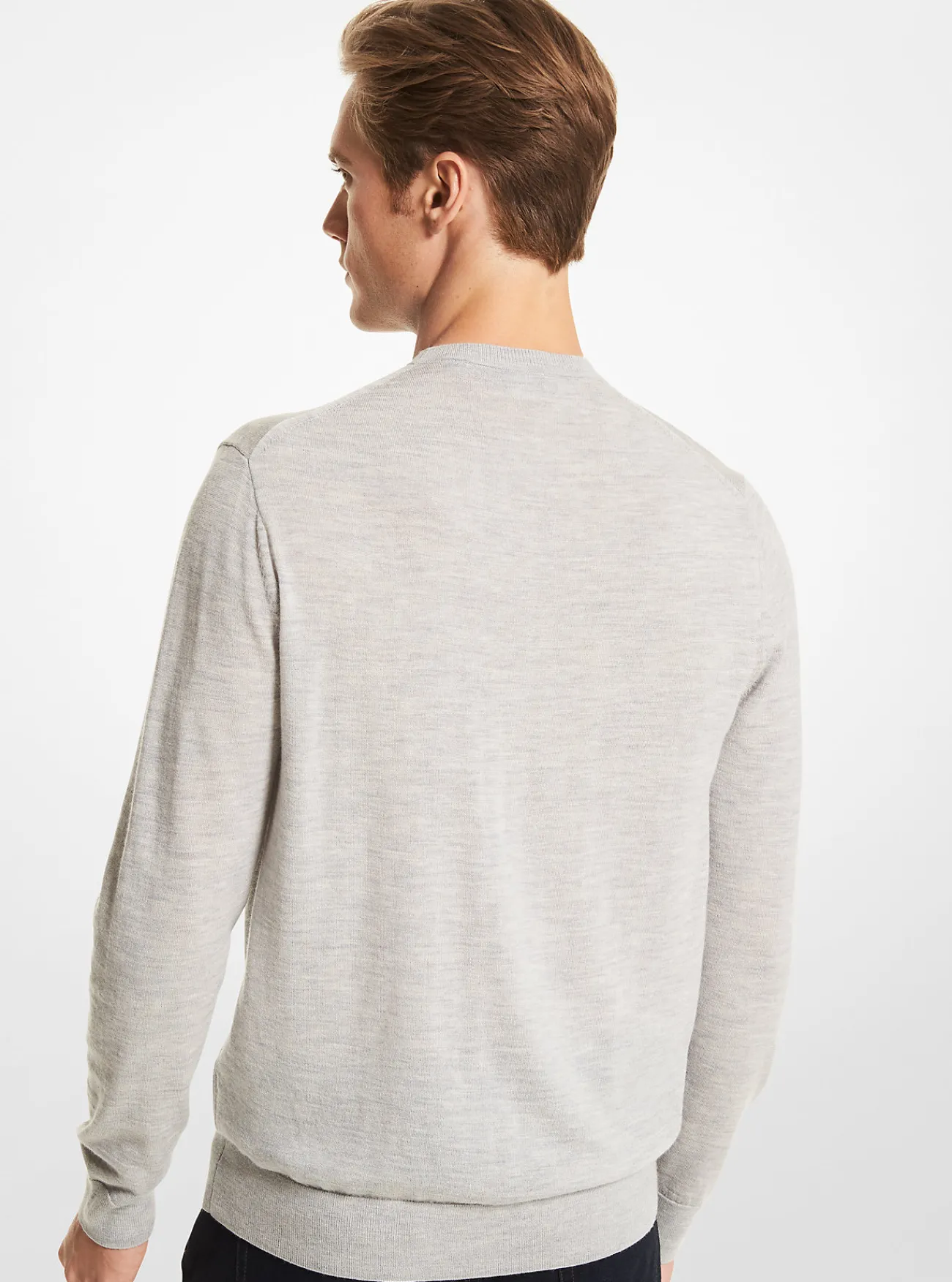 Michael Kors Sweater van merinowol GEM&Ecirc;LEERDGRIJS Hot