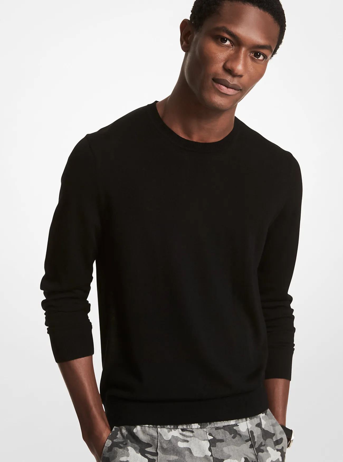 Michael Kors Sweater van merinowol ZWART Clearance