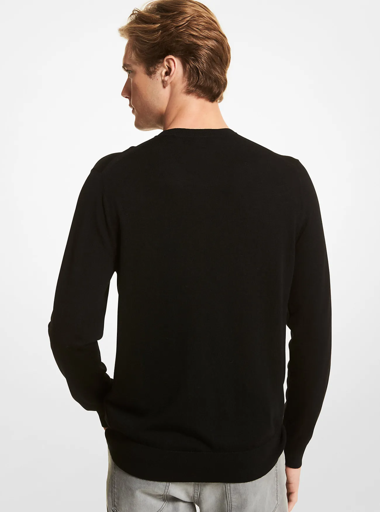 Michael Kors Sweater van merinowol ZWART Sale