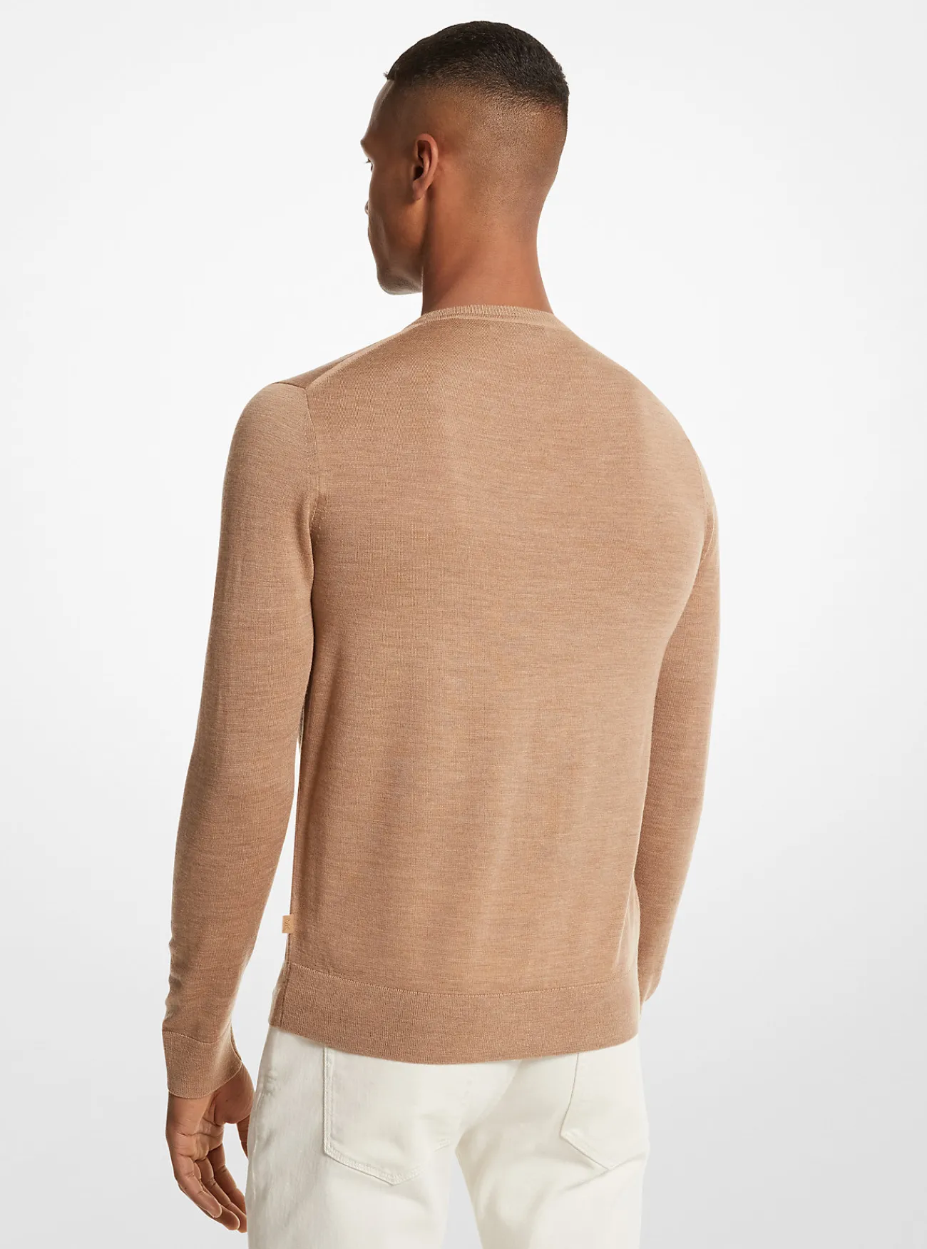 Michael Kors Sweater van merinowol DONKERCAMELMELANGE Best