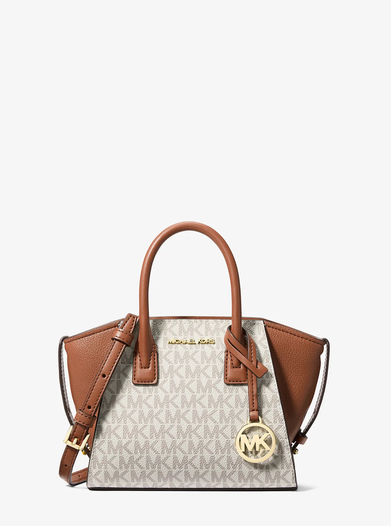 Michael Kors Tas Avril met kenmerkend logo, extra klein VANILLE Best