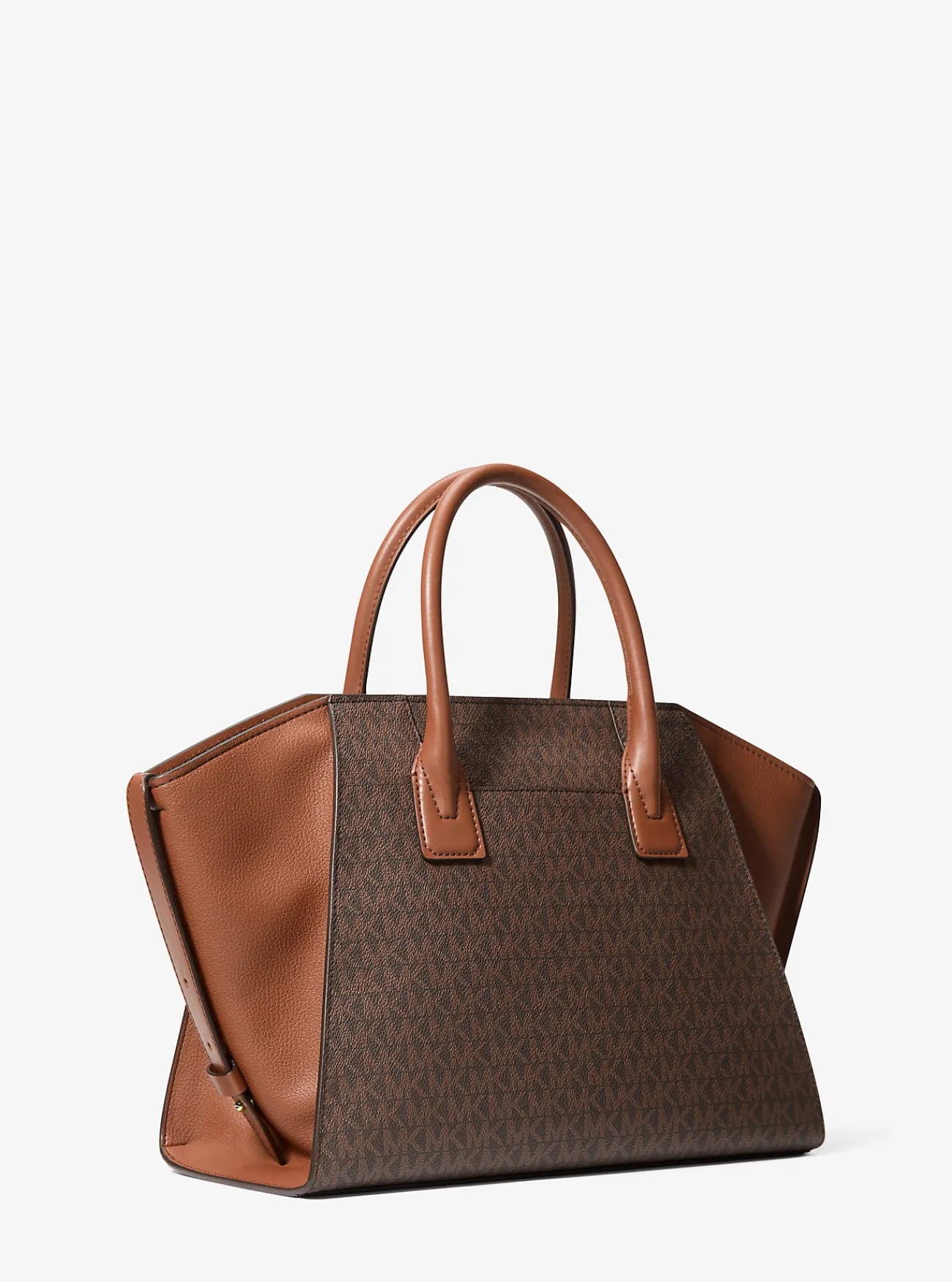 Michael Kors Tas Avril met kenmerkend logo, groot BRUIN Outlet