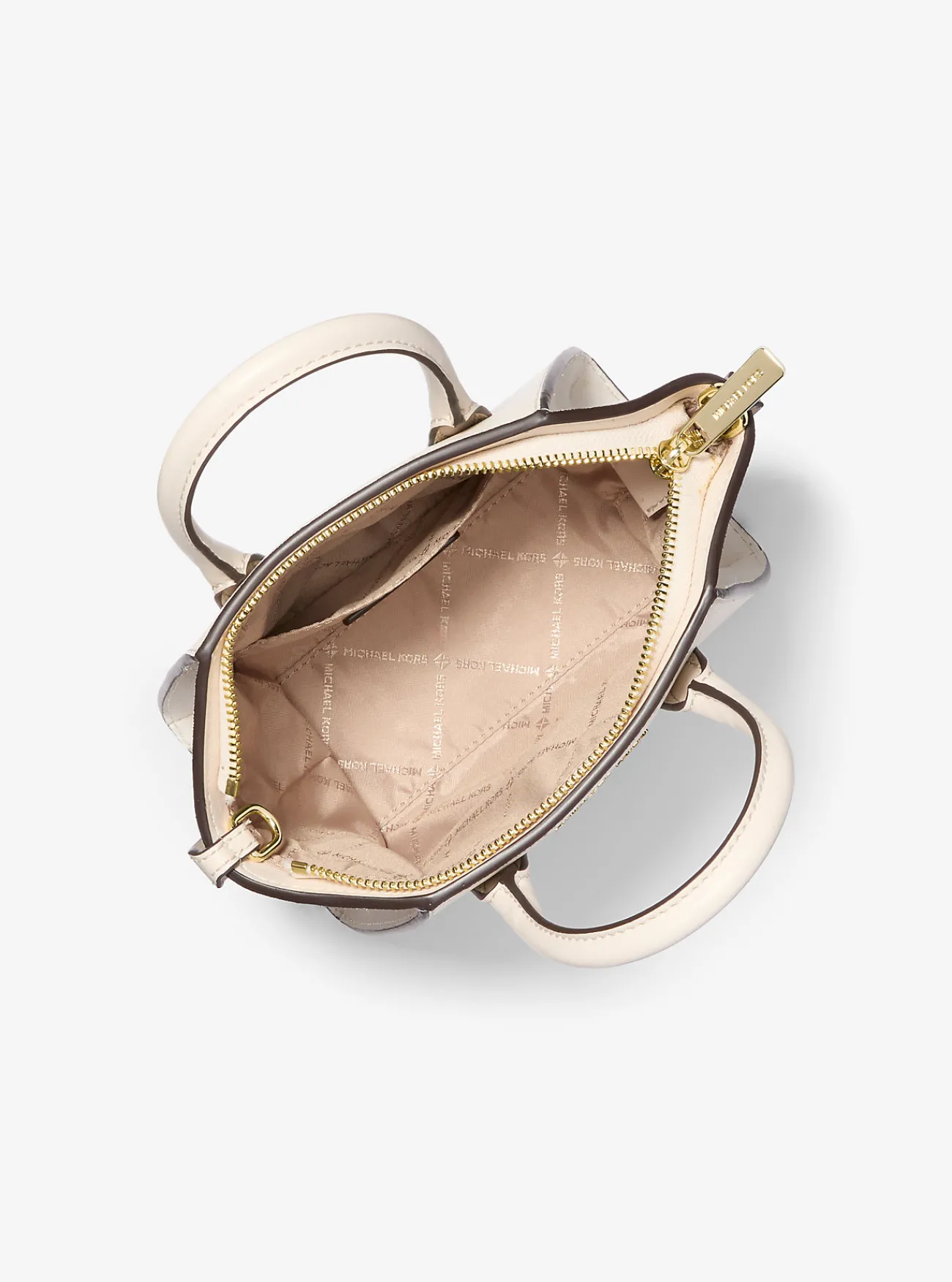 Michael Kors Tas Avril van leer en su&egrave;de, extra klein LICHTCR&Egrave;ME Clearance