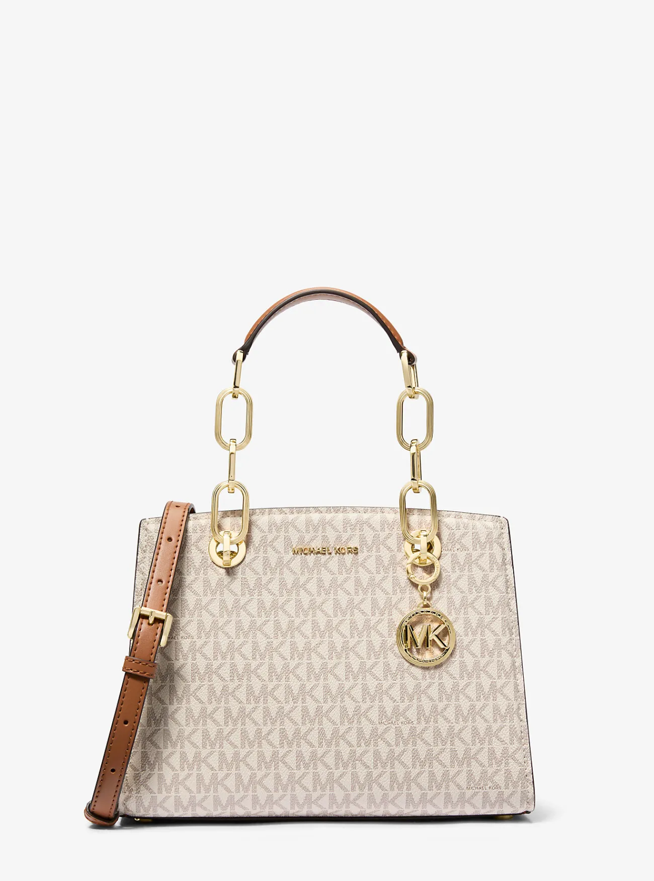 Michael Kors Tas Cynthia met kenmerkend logo, klein Online
