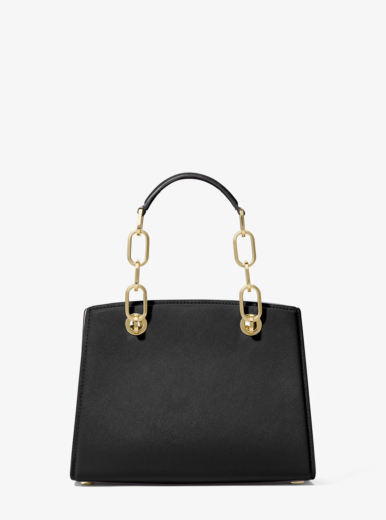 Michael Kors Tas Cynthia van leer, klein ZWART Hot