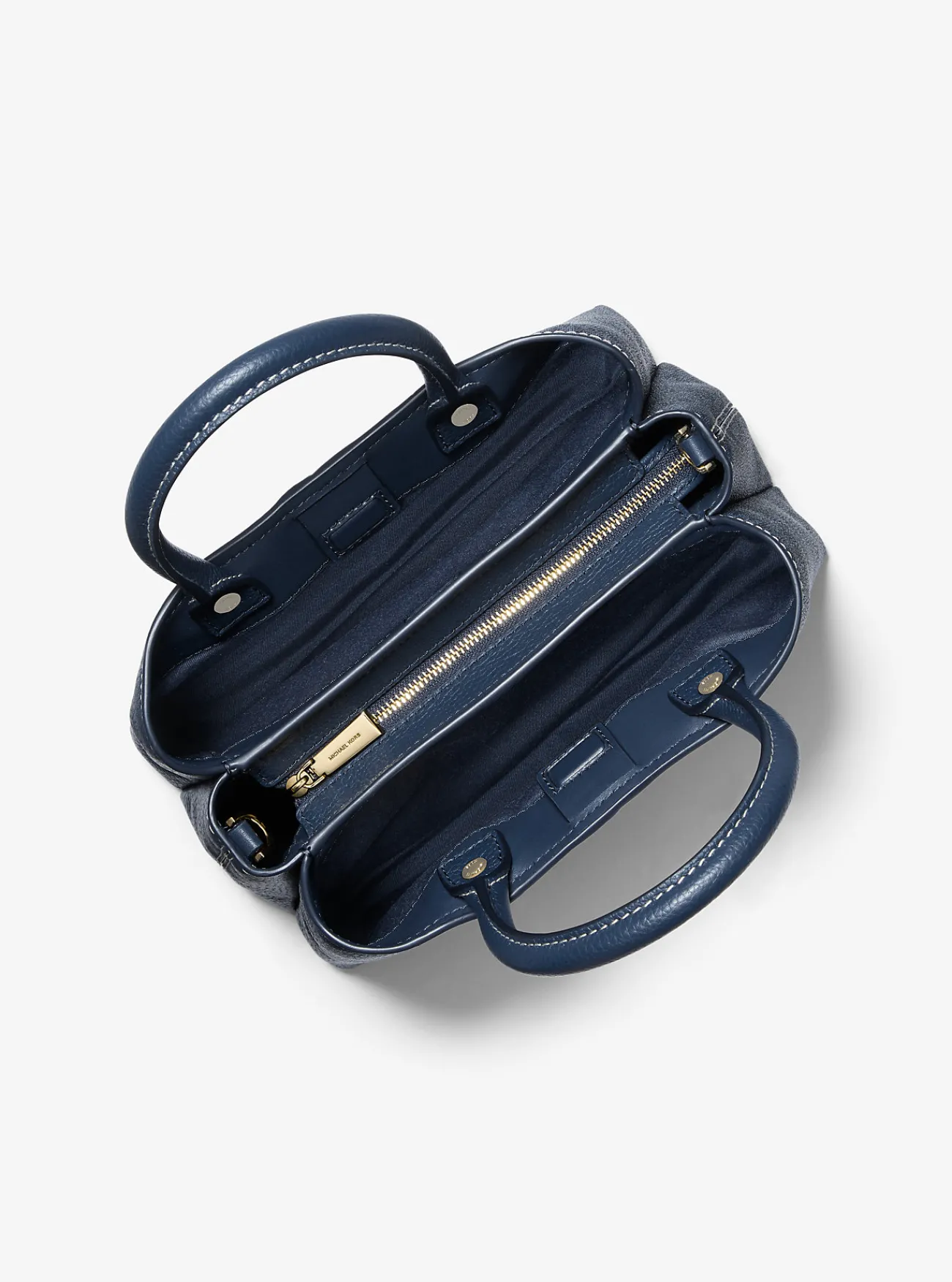 Michael Kors Tas Flora van canvas met kenmerkend logo en leer, middelgroot Fashion