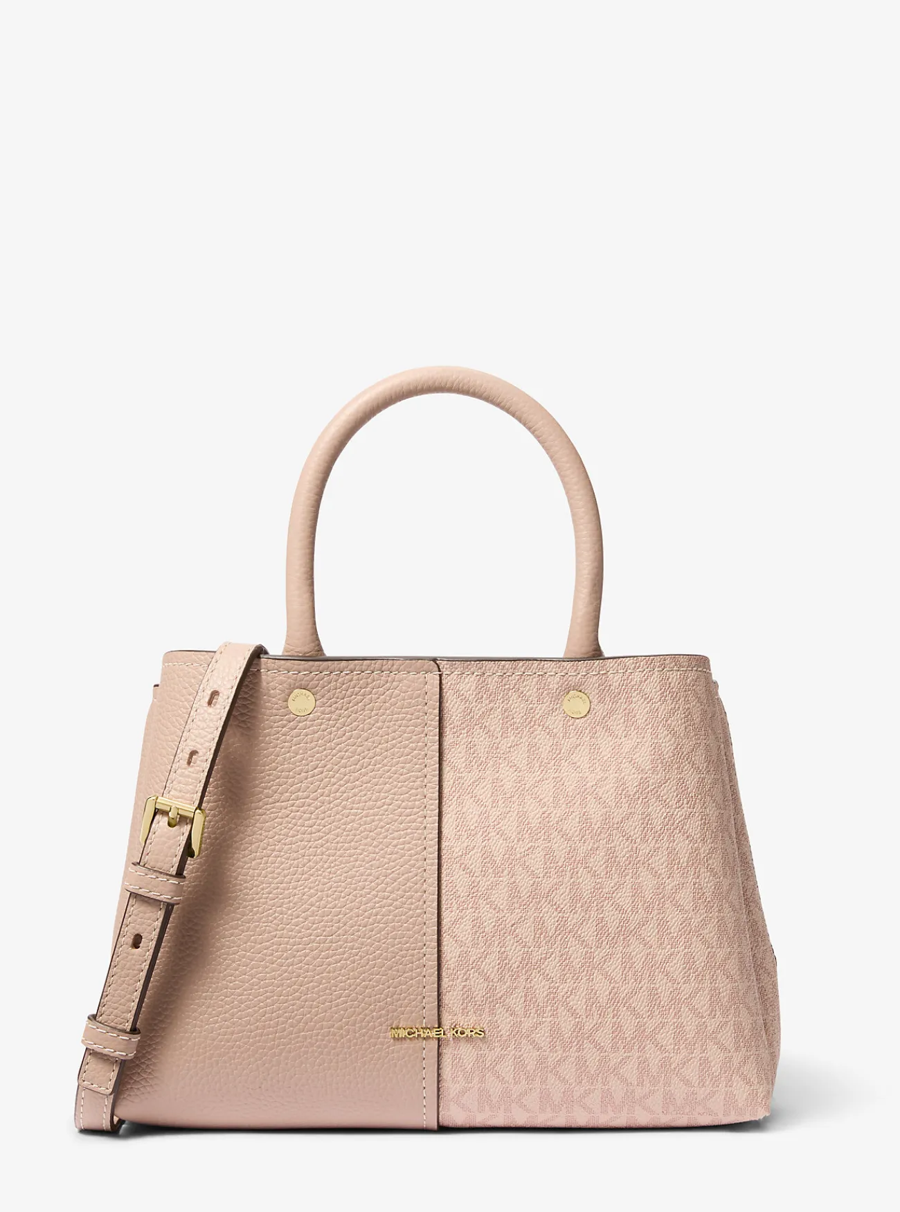 Michael Kors Tas Flora van canvas met kenmerkend logo en leer, middelgroot BALLET Clearance