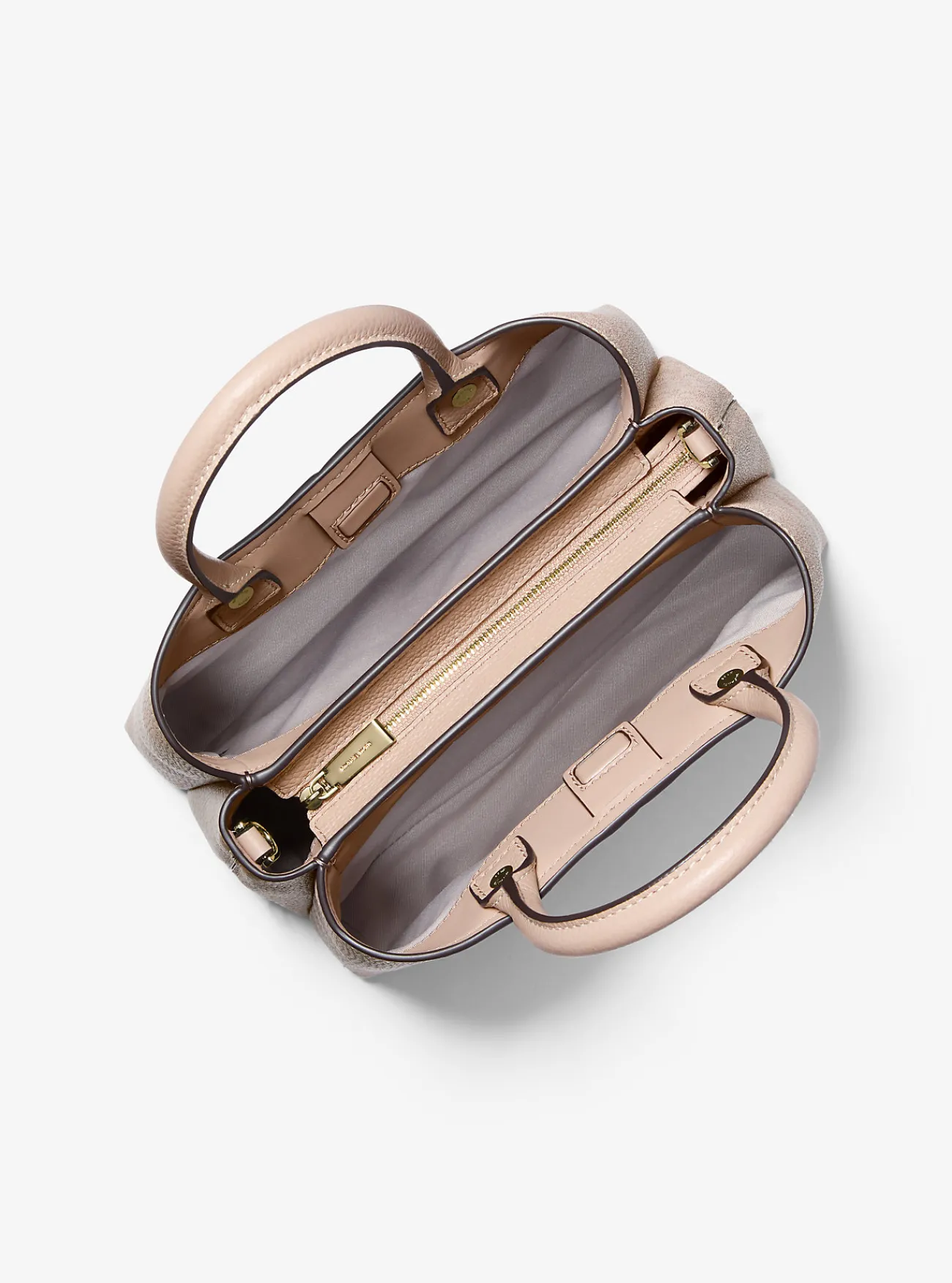 Michael Kors Tas Flora van canvas met kenmerkend logo en leer, middelgroot BALLET Clearance