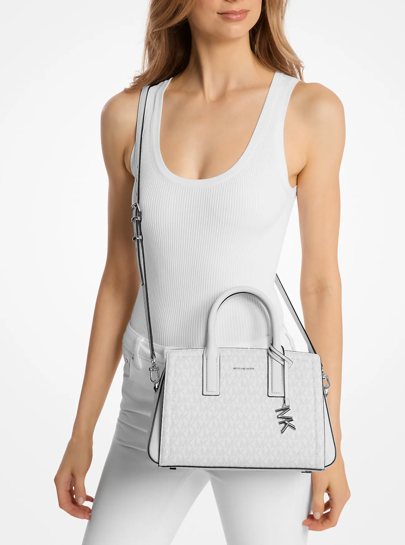 Michael Kors Tas Laila met kenmerkend logo, klein Hot