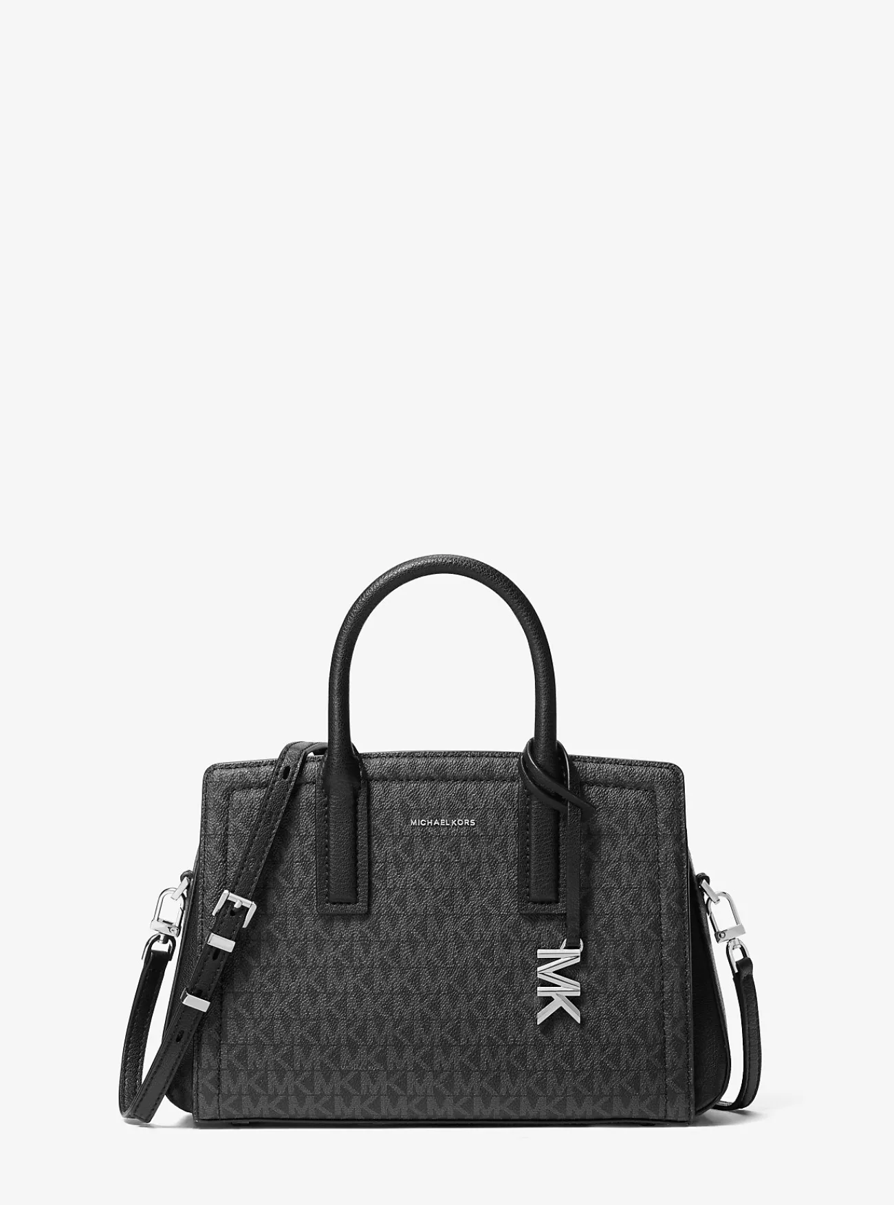 Michael Kors Tas Laila met kenmerkend logo, klein ZWART Online