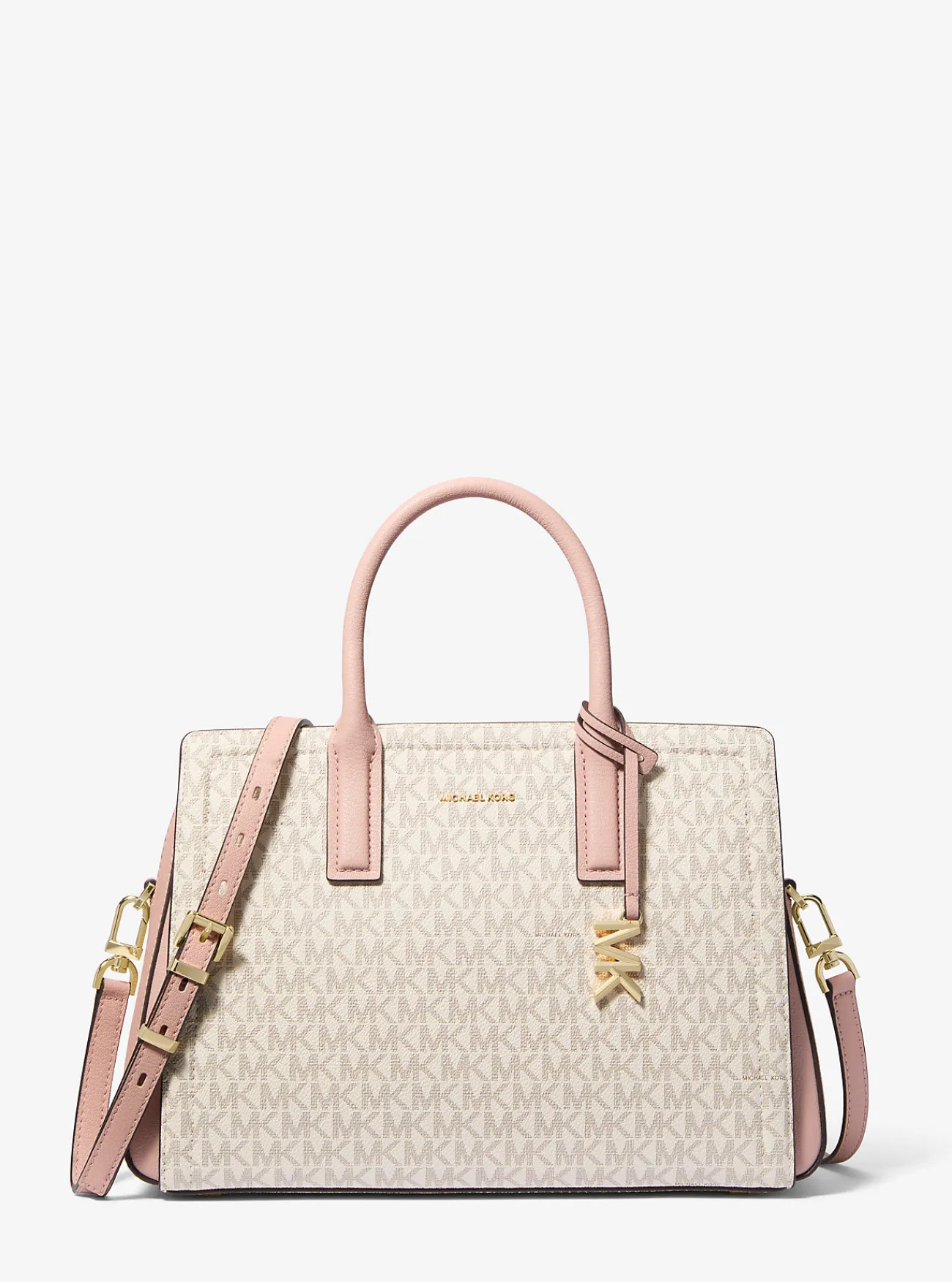 Michael Kors Tas Laila met kenmerkend logo, middelgroot Discount
