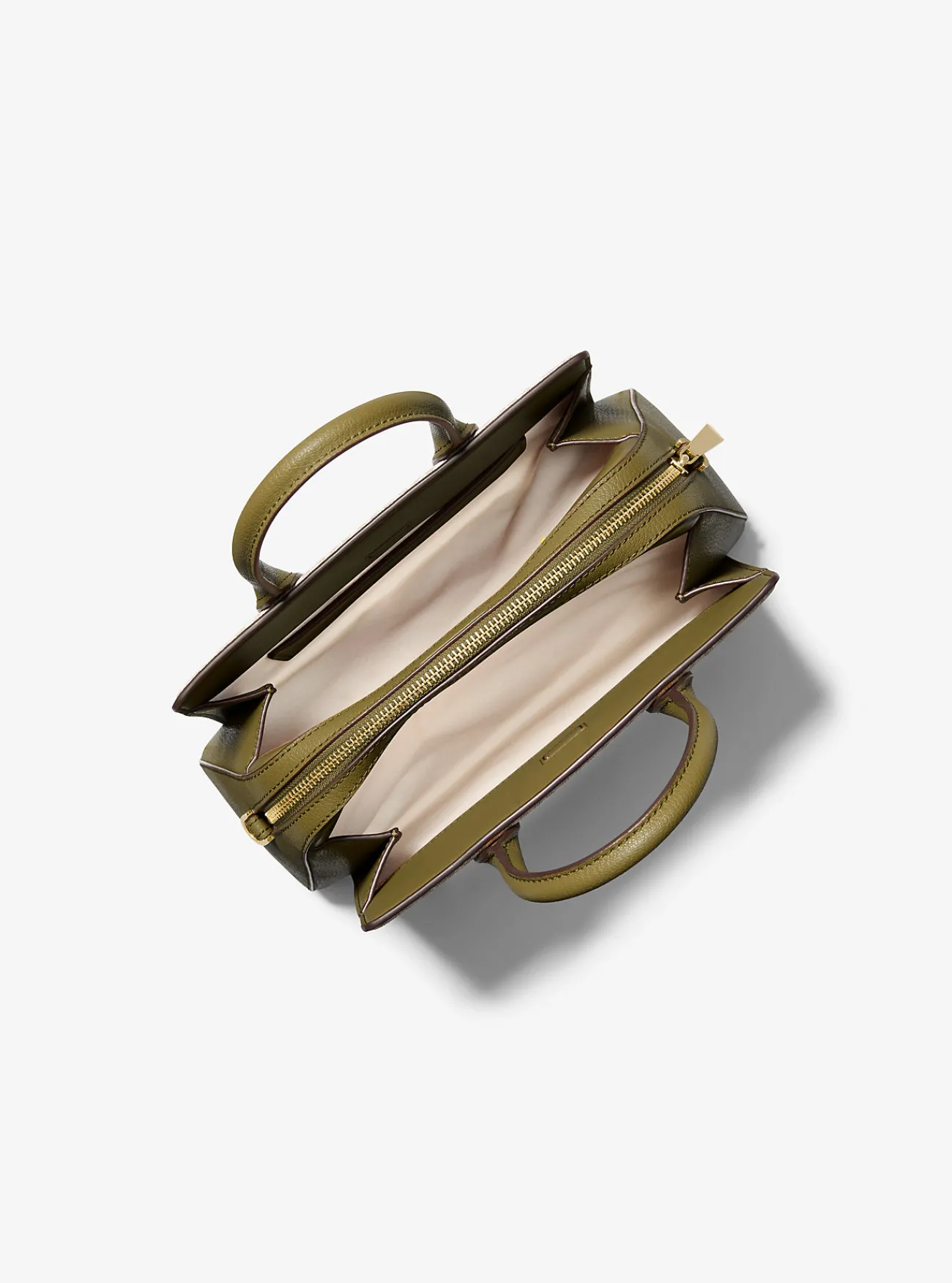 Michael Kors Tas Laila met kenmerkend logo, klein SAFARIGROEN Sale