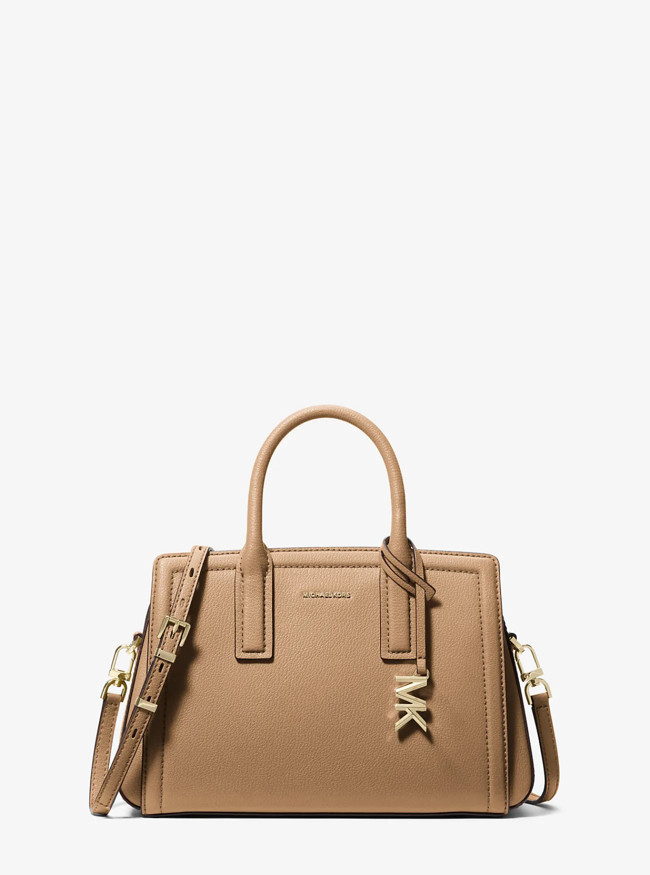 Michael Kors Tas Laila van getrommeld leer, klein KAF Online