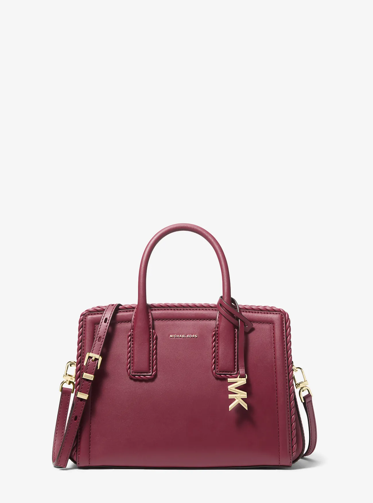 Michael Kors Tas Laila van leer, klein MOERBEI Outlet