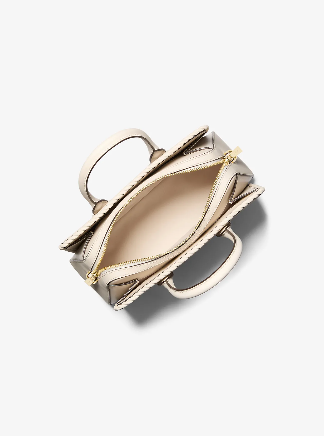 Michael Kors Tas Laila van leer, klein LICHTCR&Egrave;ME Clearance