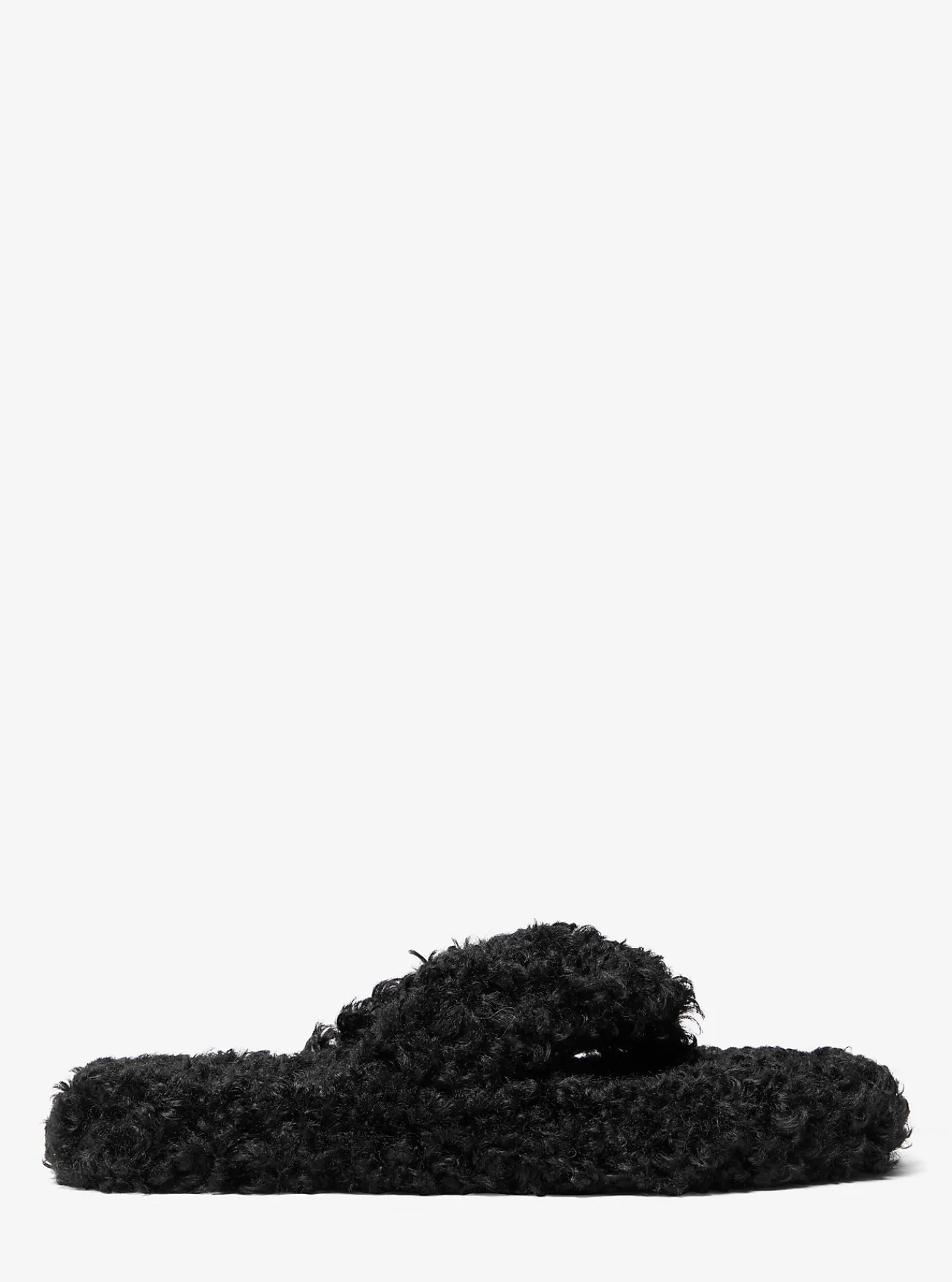 Michael Kors Teenslipper Alani met imitatiebont ZWART Outlet