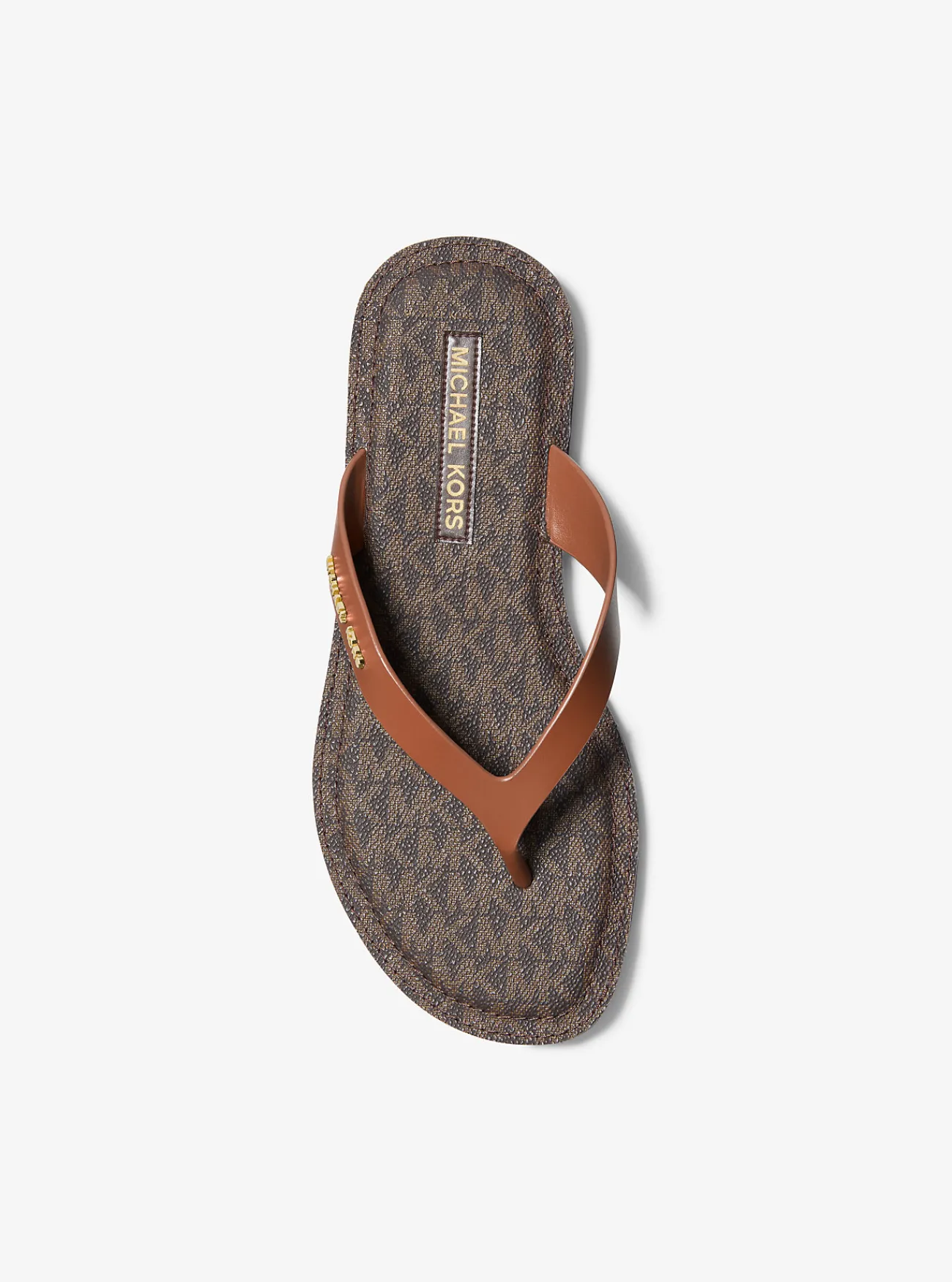 Michael Kors Teenslipper Koko van leer LUGGAGE Best
