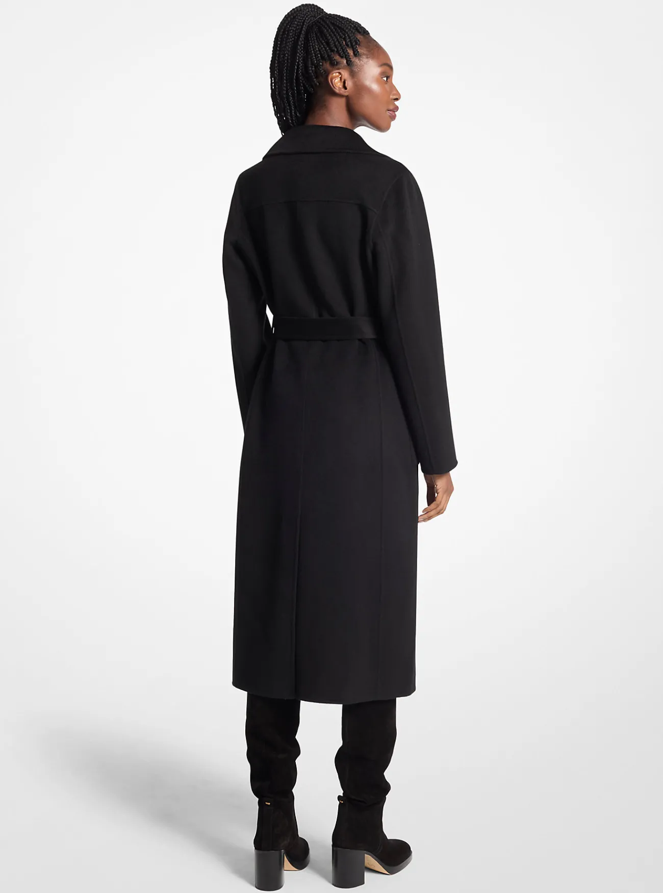 Michael Kors Trenchcoat van wolmix ZWART Best