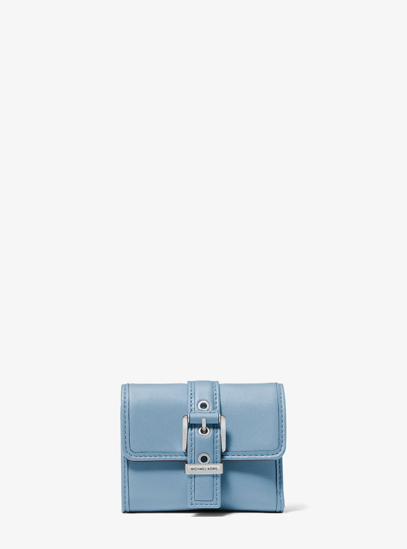 Michael Kors Tri-fold portefeuille Colby van leer, klein CHAMBRAY New