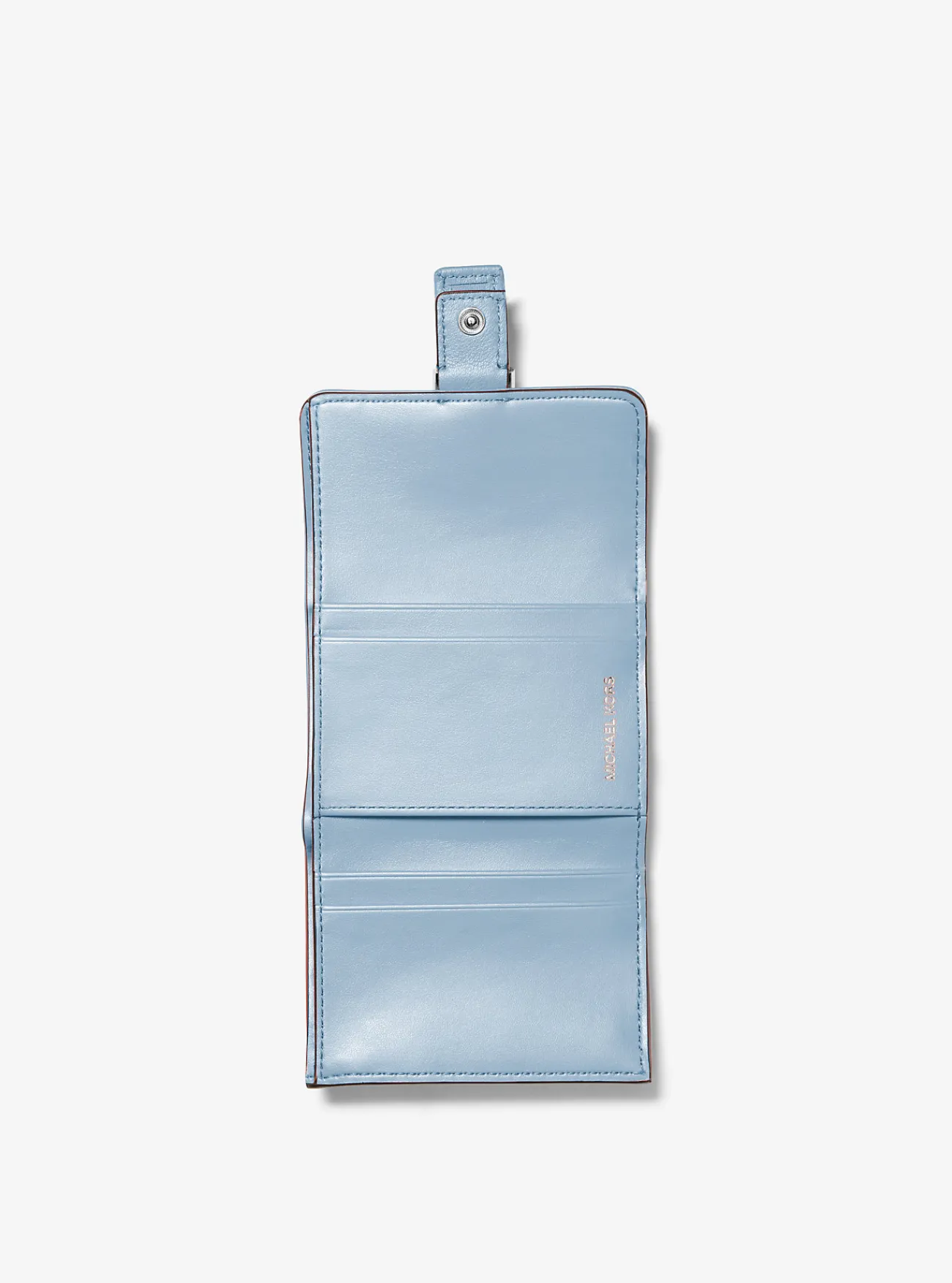 Michael Kors Tri-fold portefeuille Colby van leer, klein CHAMBRAY New