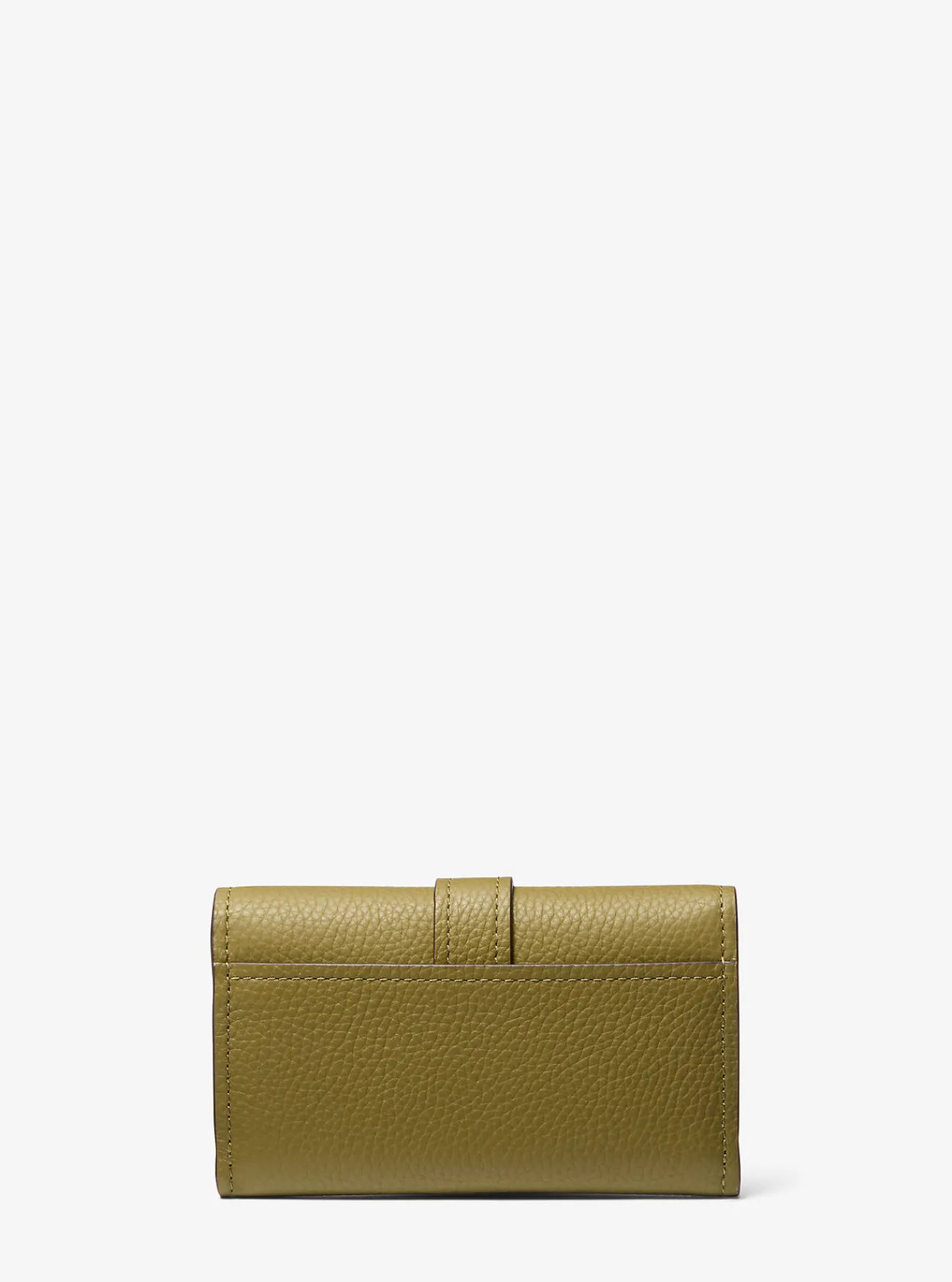 Michael Kors Tri-fold portefeuille Nolita van getrommeld leer, middelgroot SAFARIGROEN Online