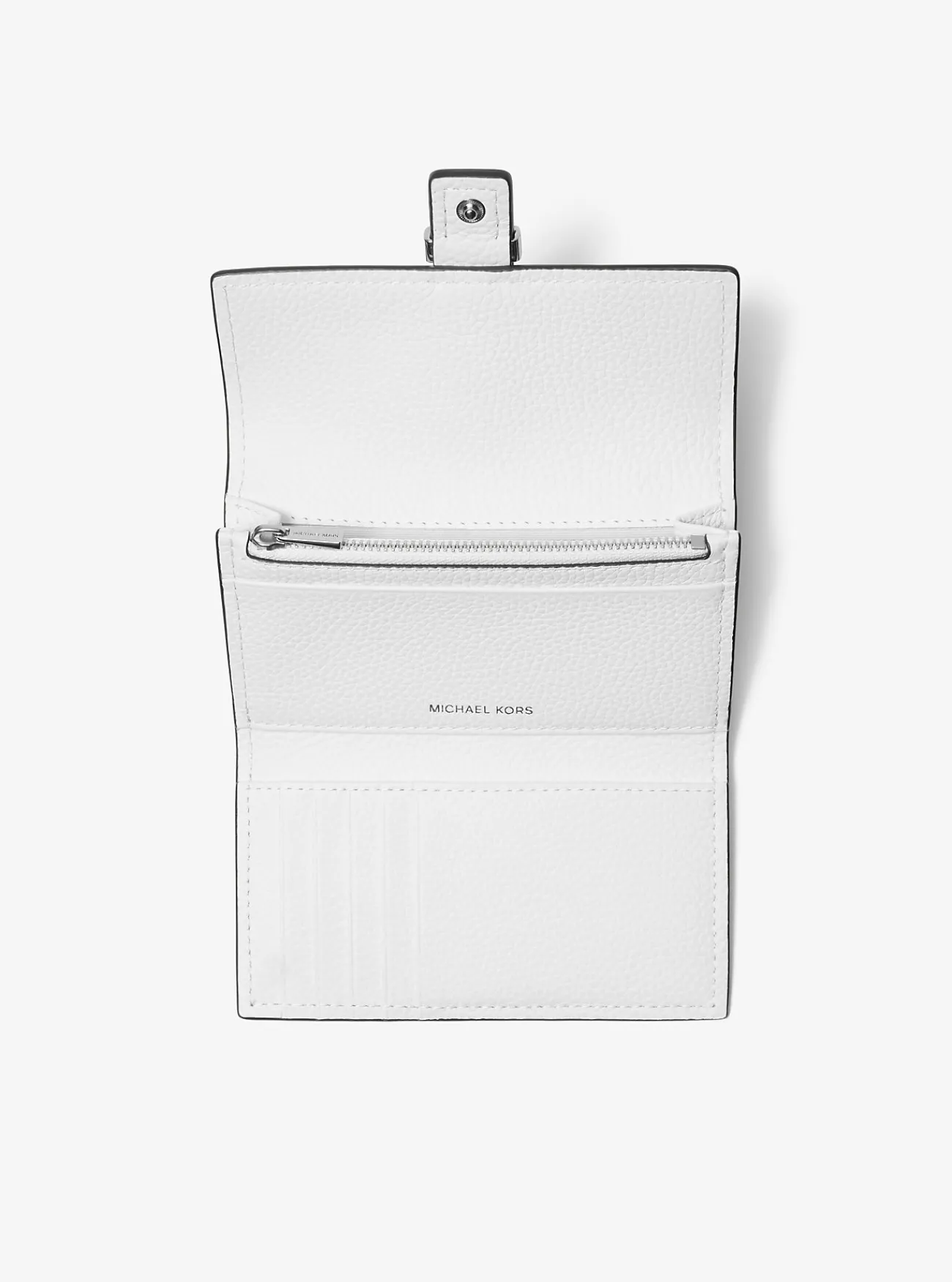 Michael Kors Tri-fold portefeuille Nolita van getrommeld leer, middelgroot Online