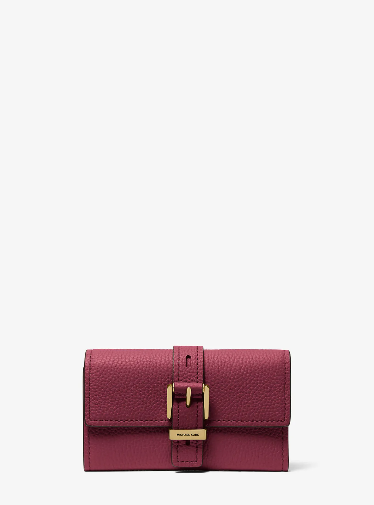 Michael Kors Tri-fold portefeuille Nolita van getrommeld leer, middelgroot New