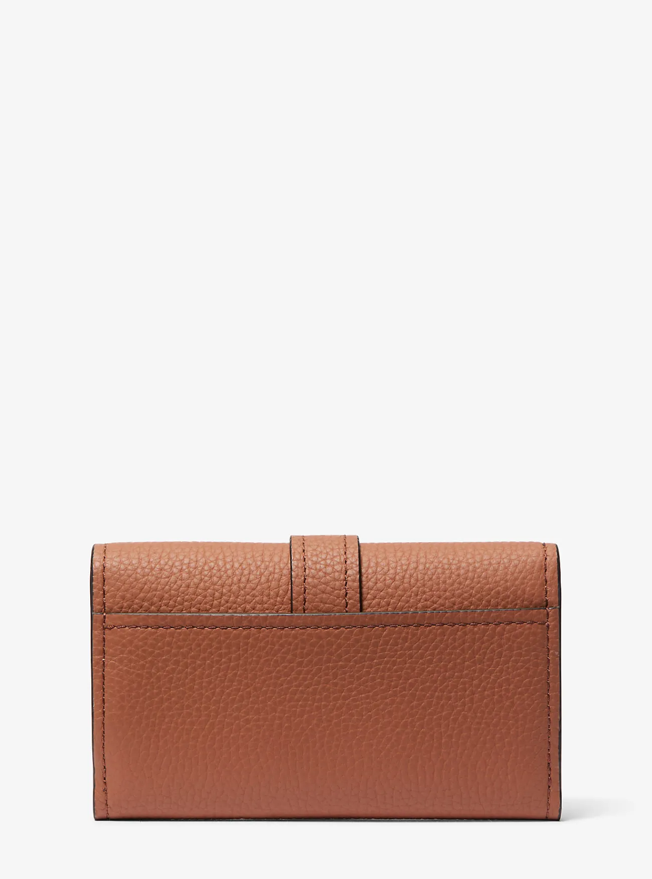 Michael Kors Tri-fold portefeuille Nolita van getrommeld leer, middelgroot LUGGAGE New