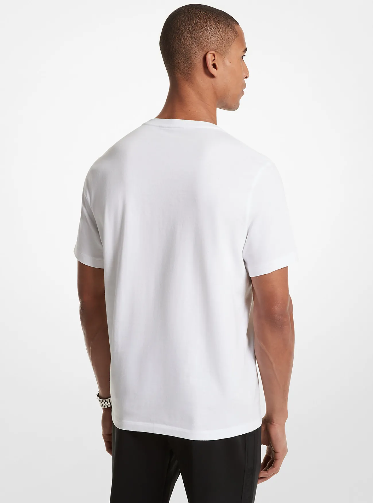 Michael Kors T-shirt van katoen met grafisch logo WIT New