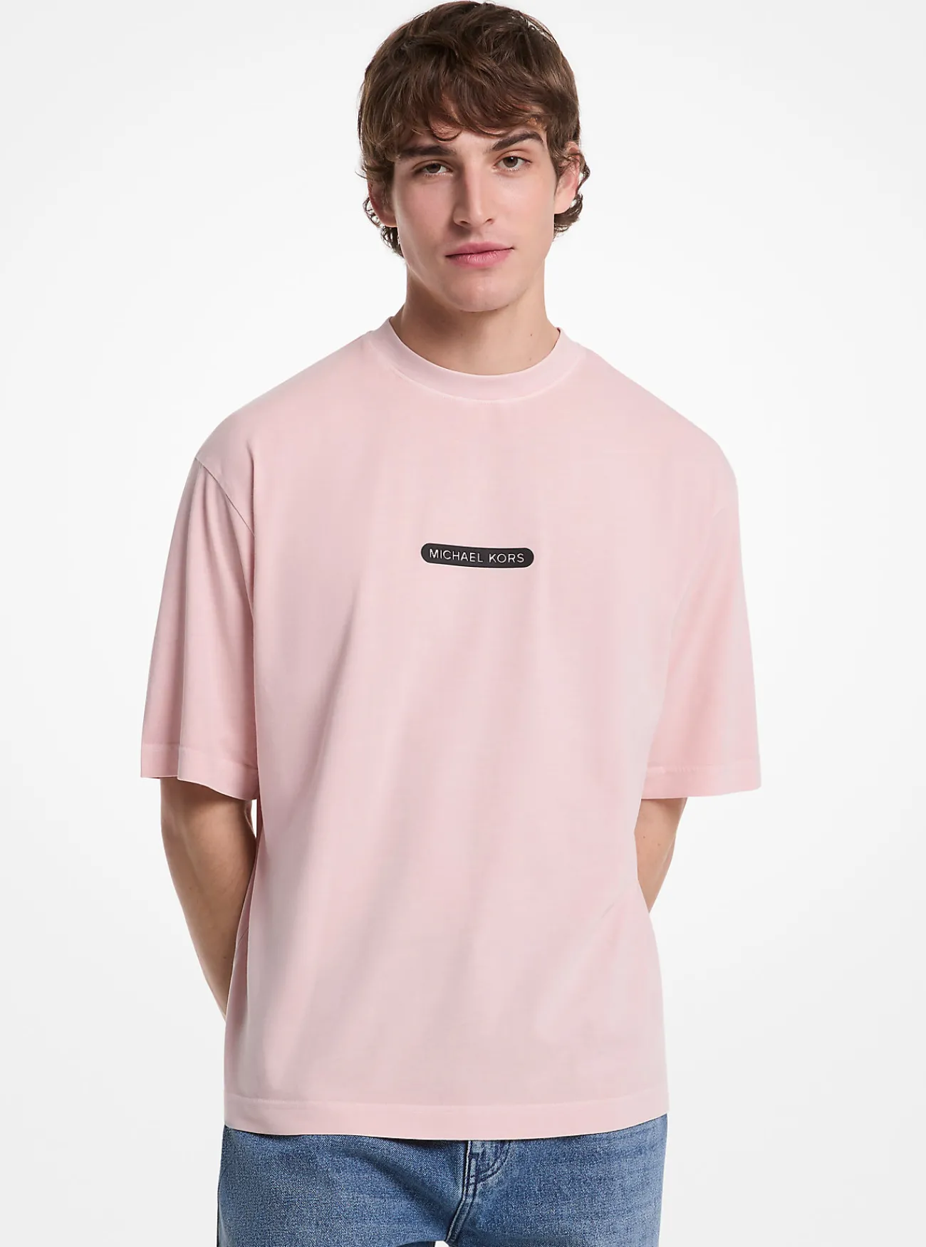 Michael Kors T-shirt van katoen met logo ROZENWATER Fashion