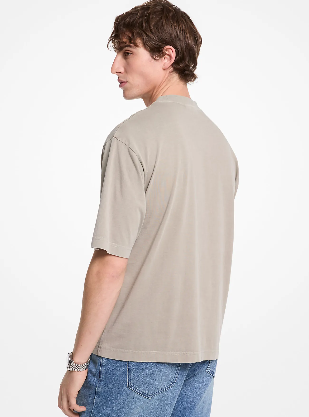 Michael Kors T-shirt van katoen met logo ZACHTSALIE Outlet