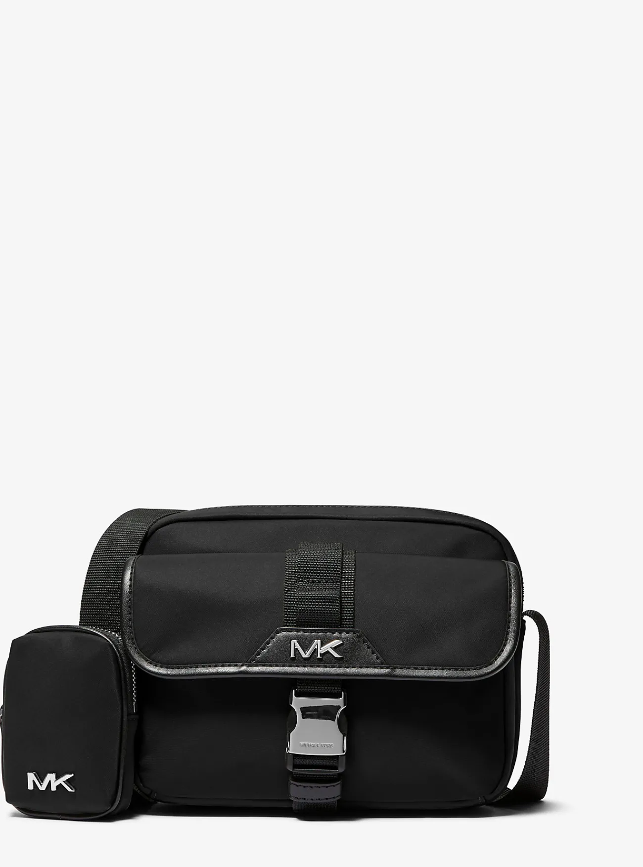 Michael Kors Utility-crossbodytas Brooklyn van gerecycled nylon ZWART Best