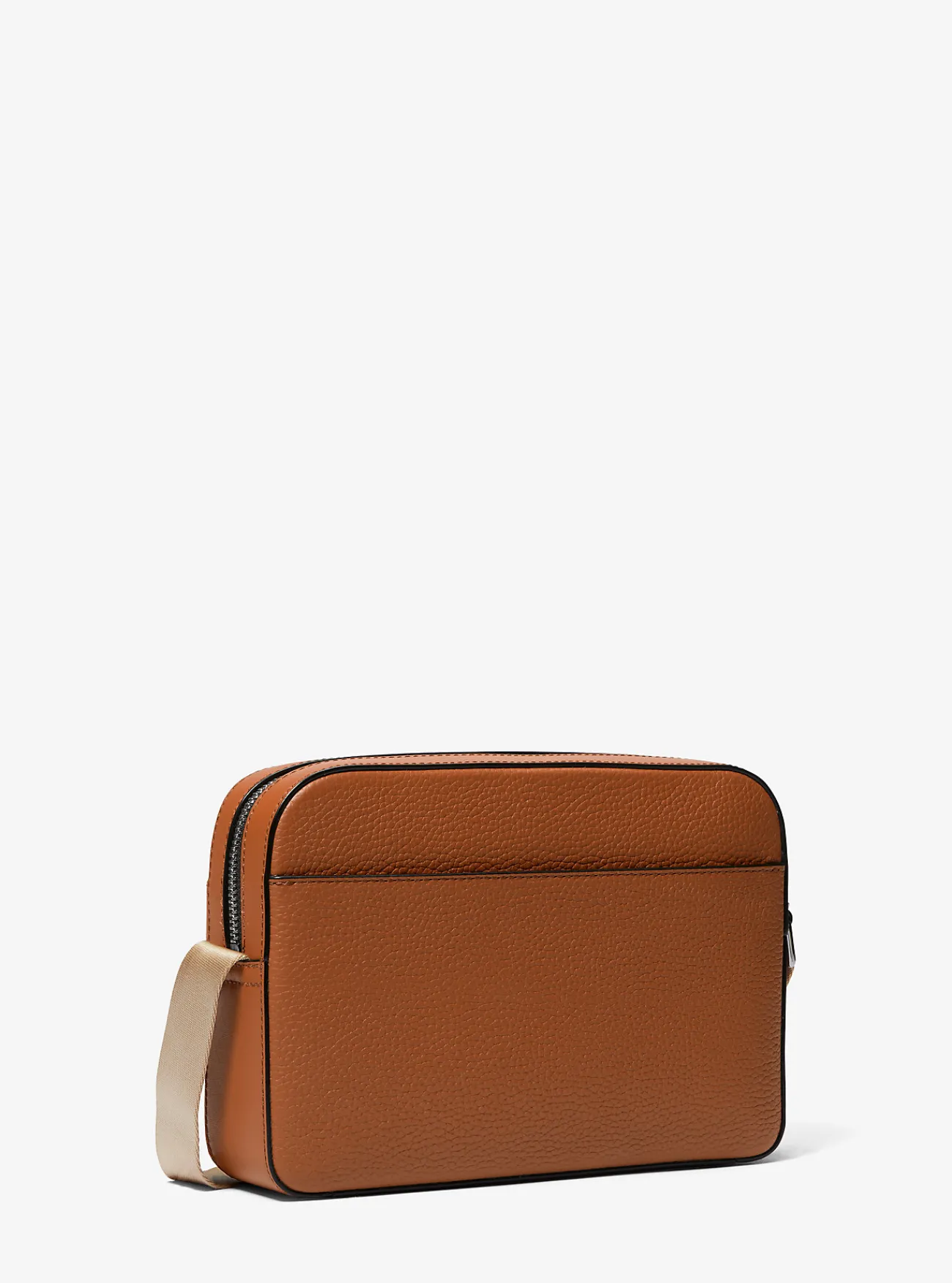 Michael Kors Utility-crossbodytas Hudson van getrommeld leer LUGGAGE New