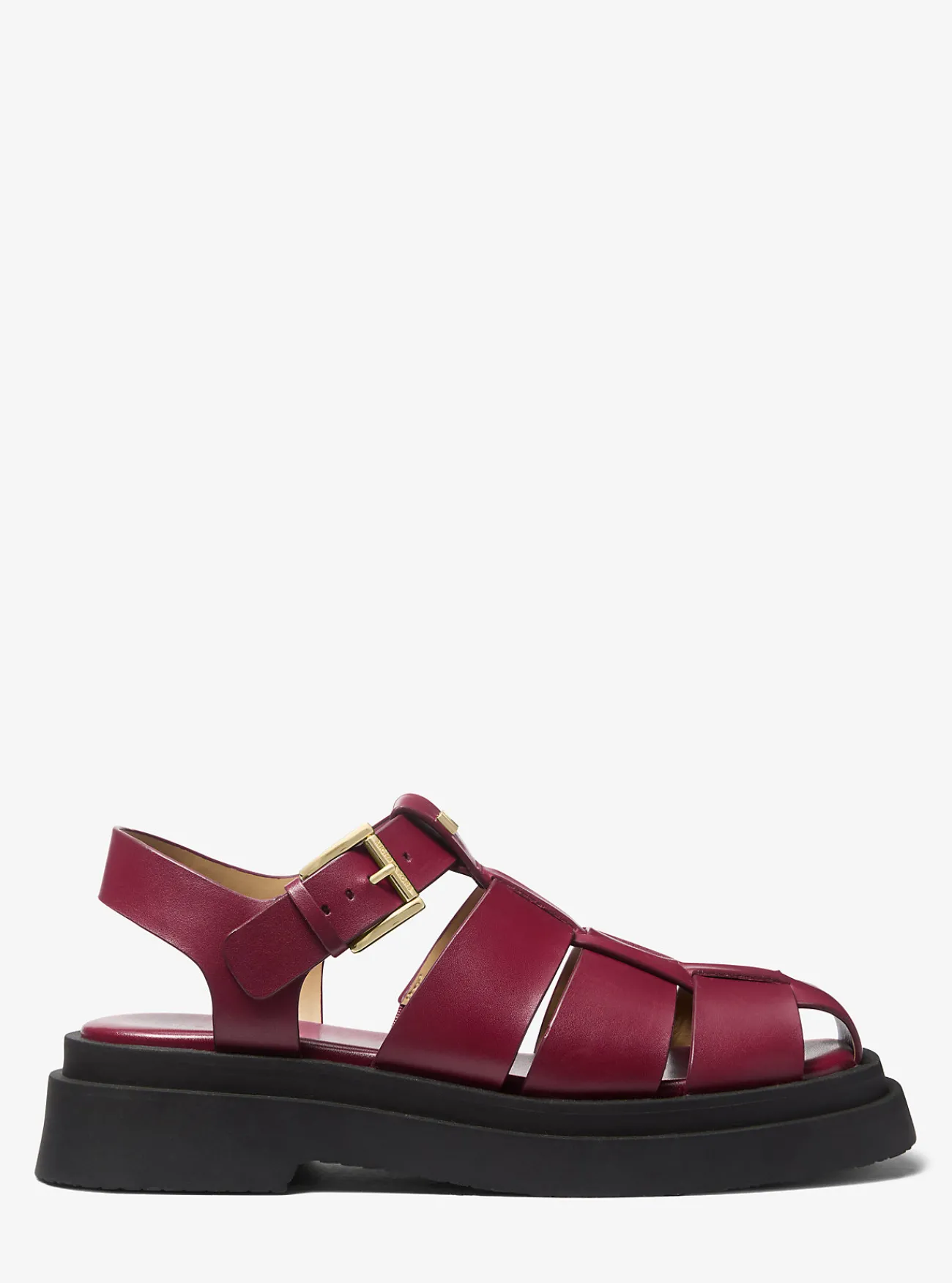 Michael Kors Visserssandaal Indy van leer MOERBEI Sale