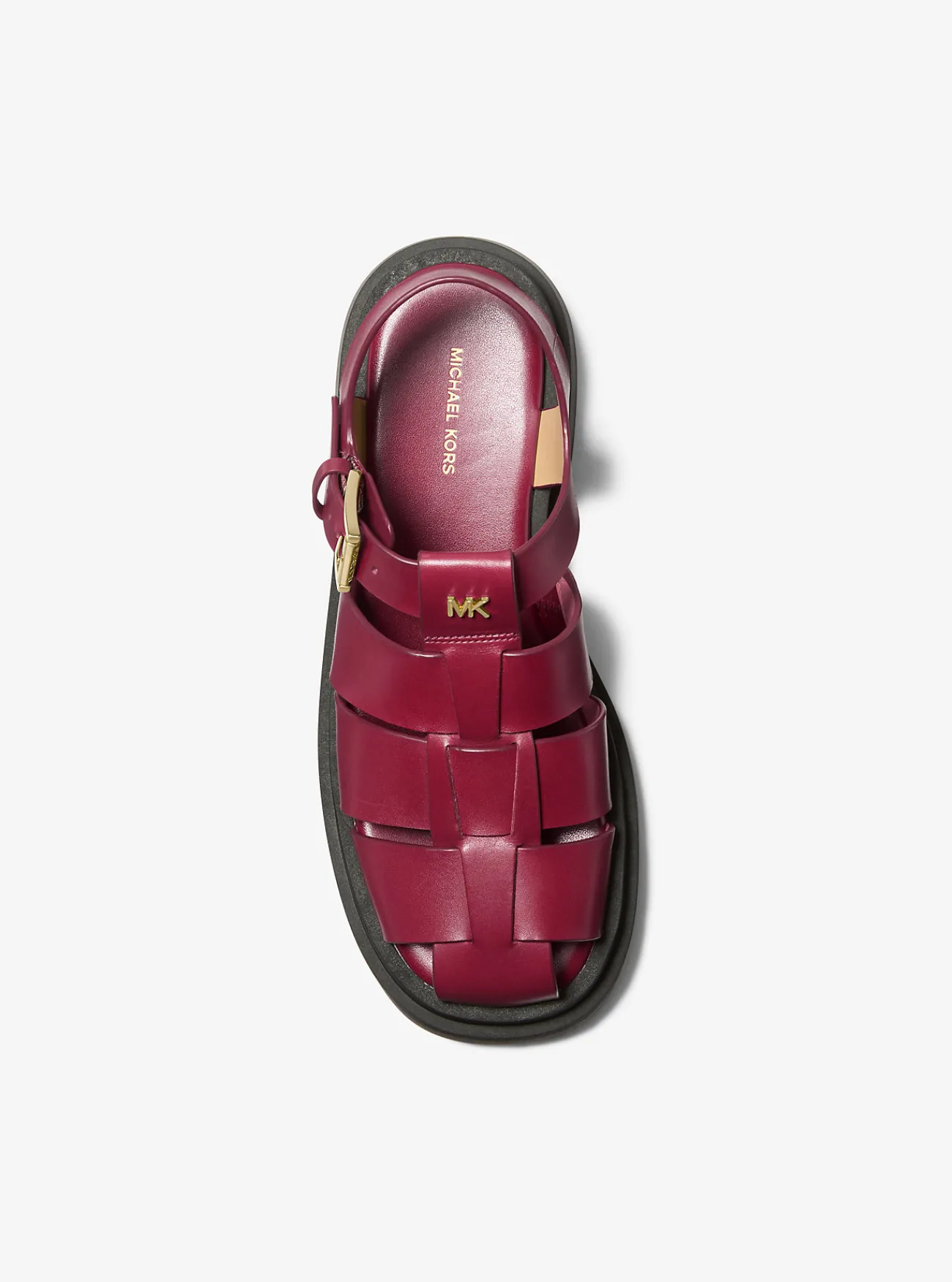 Michael Kors Visserssandaal Indy van leer MOERBEI Sale