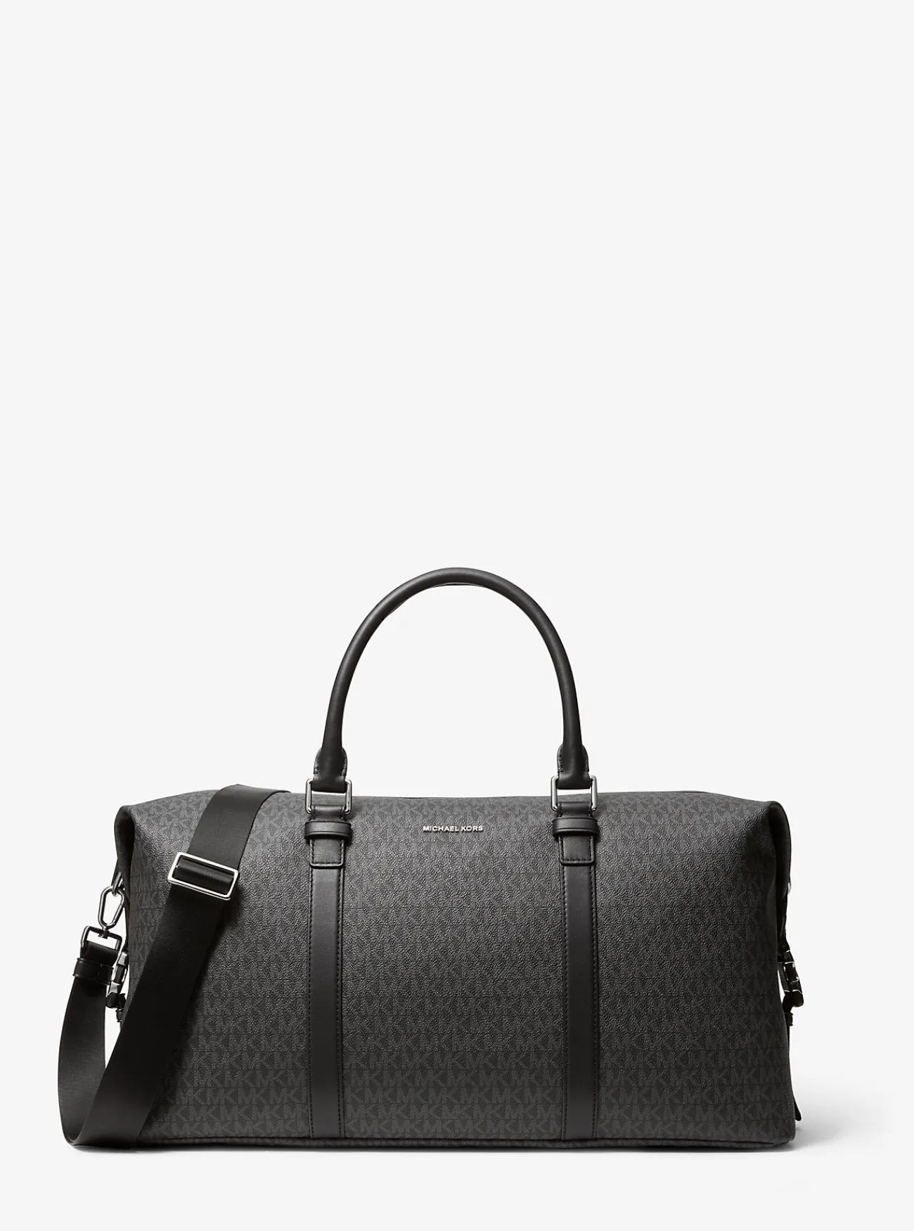 Michael Kors Weekendtas Hudson met logo ZWART Clearance