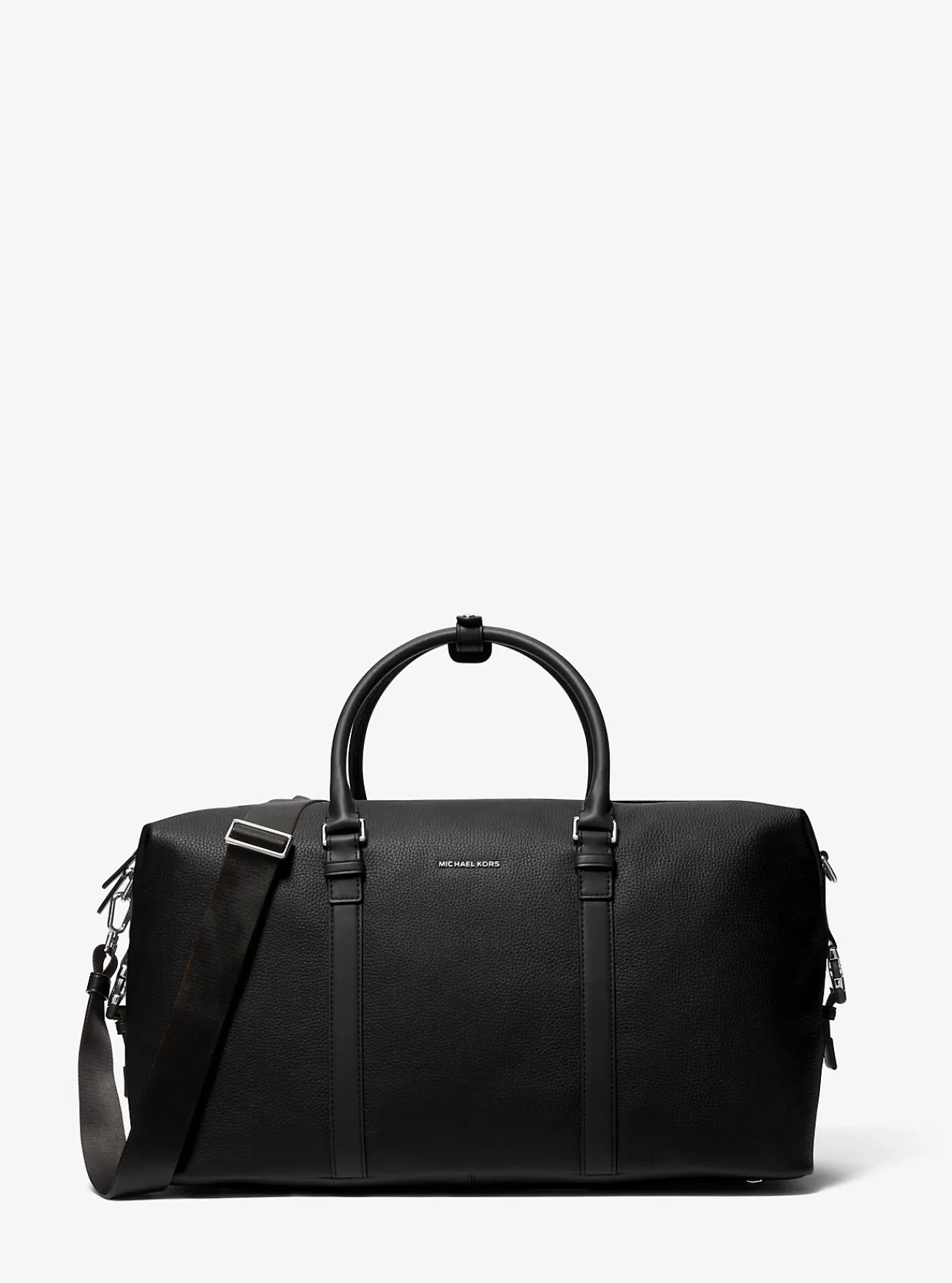 Michael Kors Weekendtas Hudson van leer ZWART Best