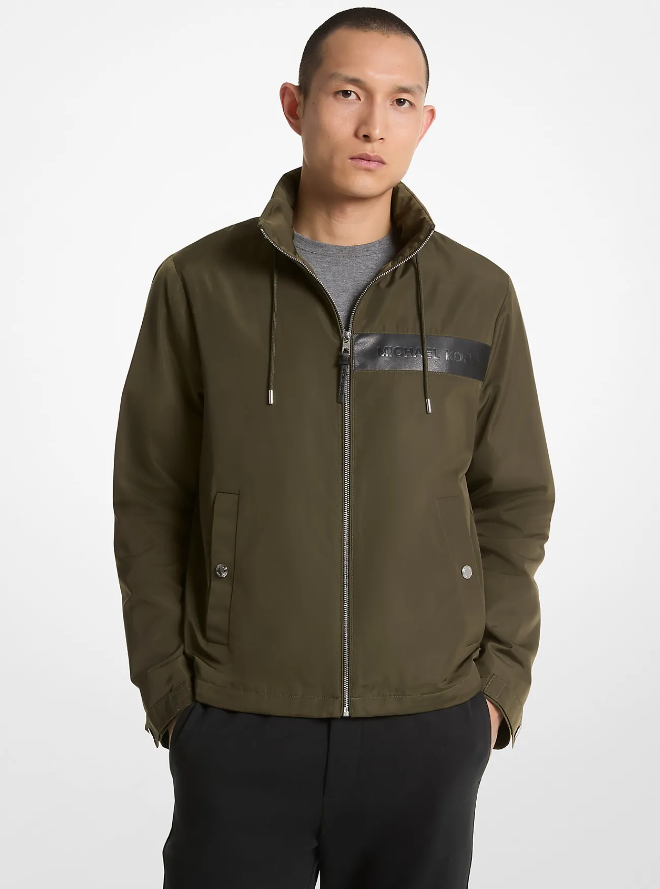 Michael Kors Windjack, geweven KLIMOPGROEN Outlet