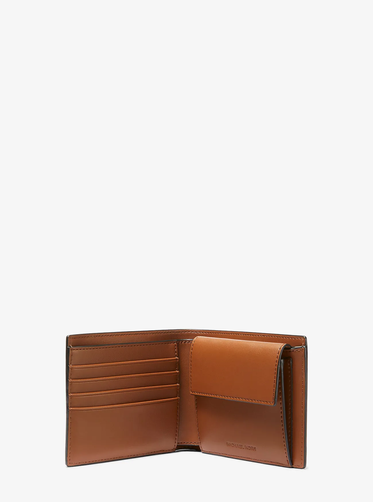 Michael Kors Zakportefeuille Hudson van getrommeld leer met portemonneetje LUGGAGE Fashion