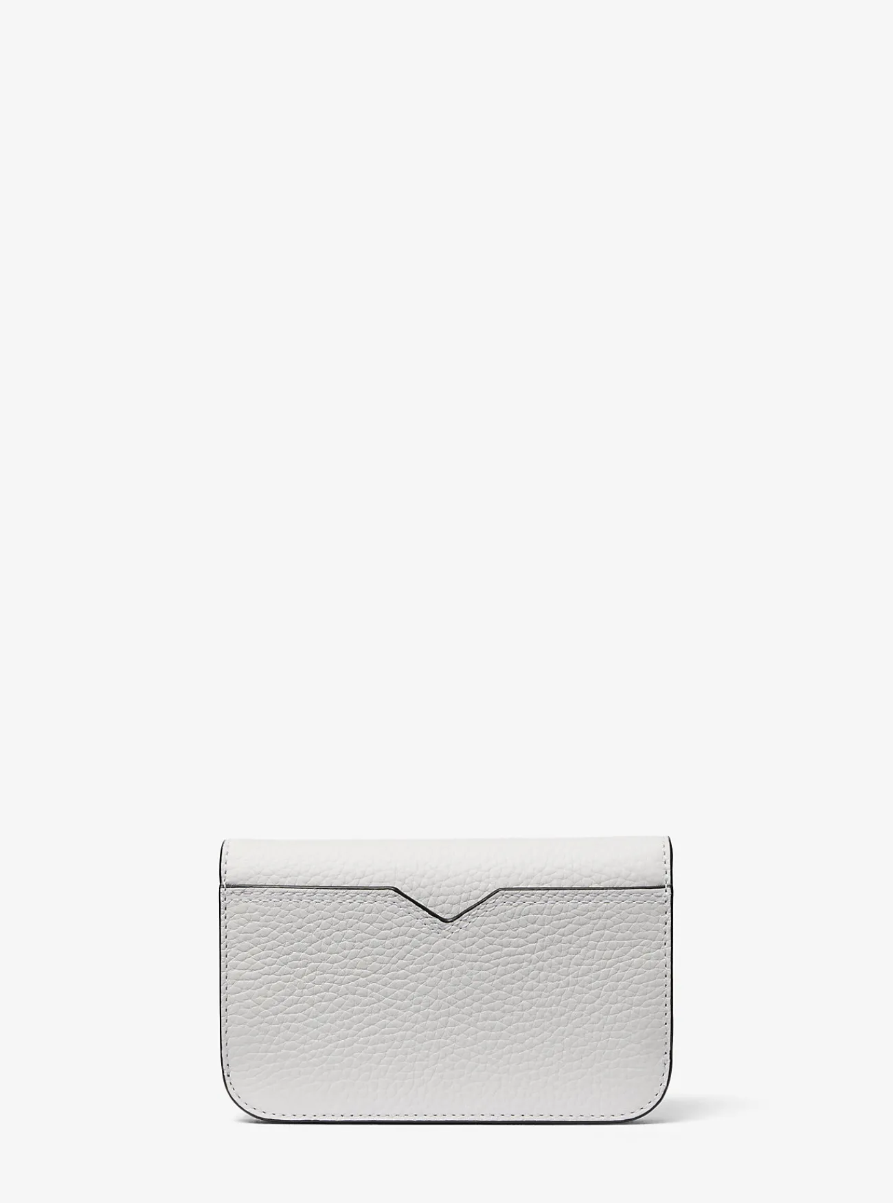 Michael Kors Zakportefeuille Hudson van getrommeld leer HELDERWIT Clearance