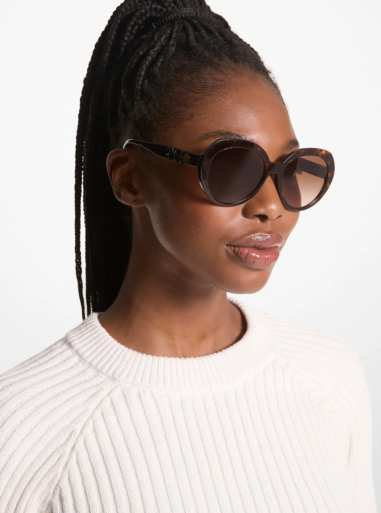 Michael Kors Zonnebril San Lucas DONKERSCHILDPAD Sale